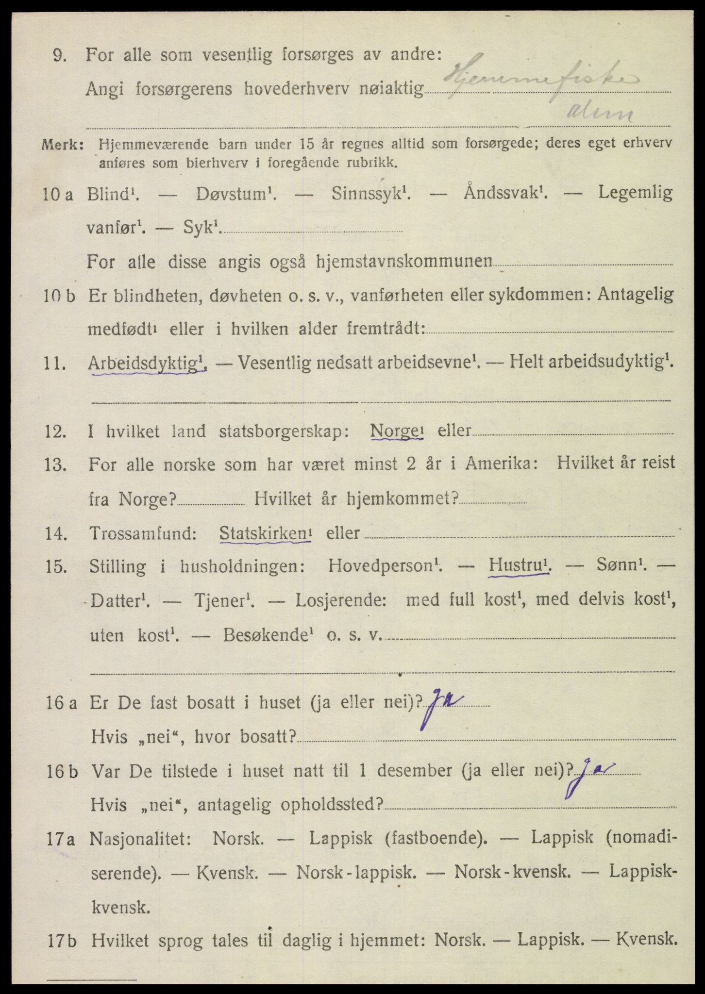 SAT, Folketelling 1920 for 1812 Vik herred, 1920, s. 4446