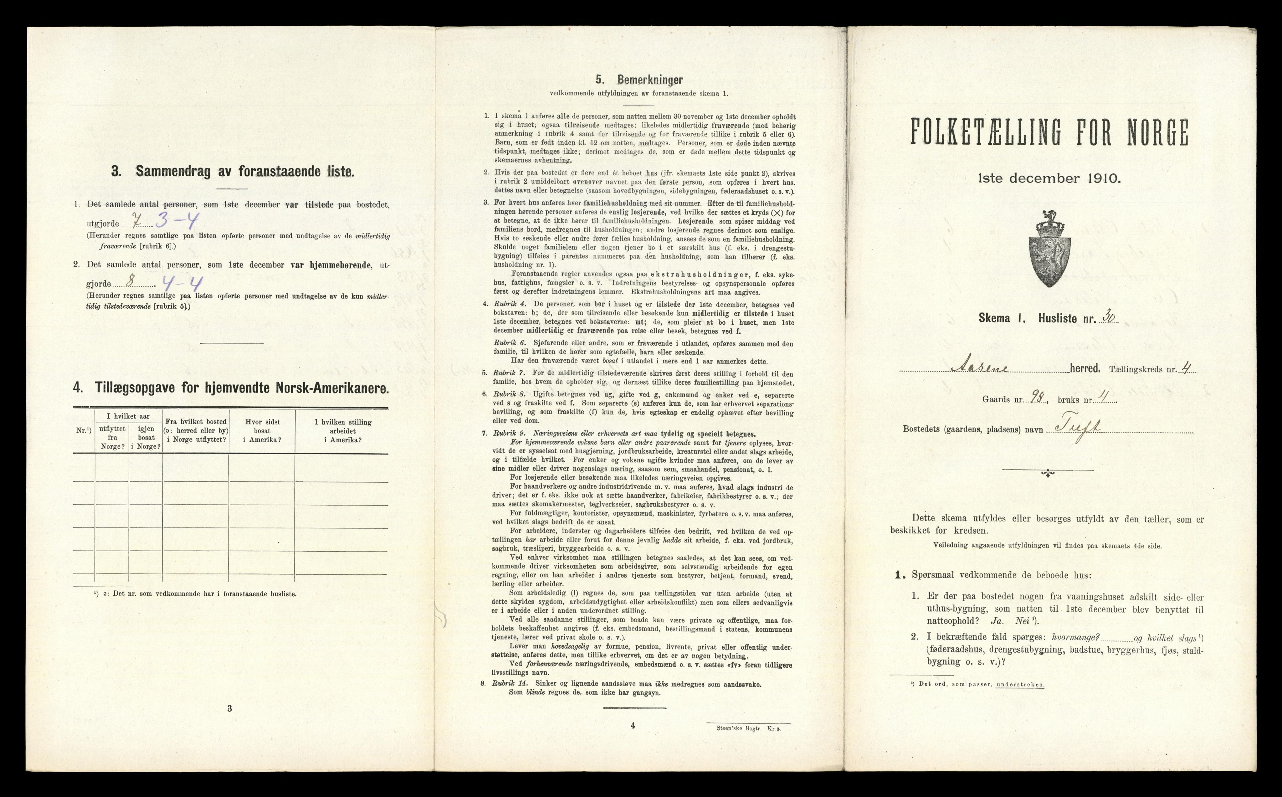 RA, Folketelling 1910 for 1255 Åsane herred, 1910, s. 237