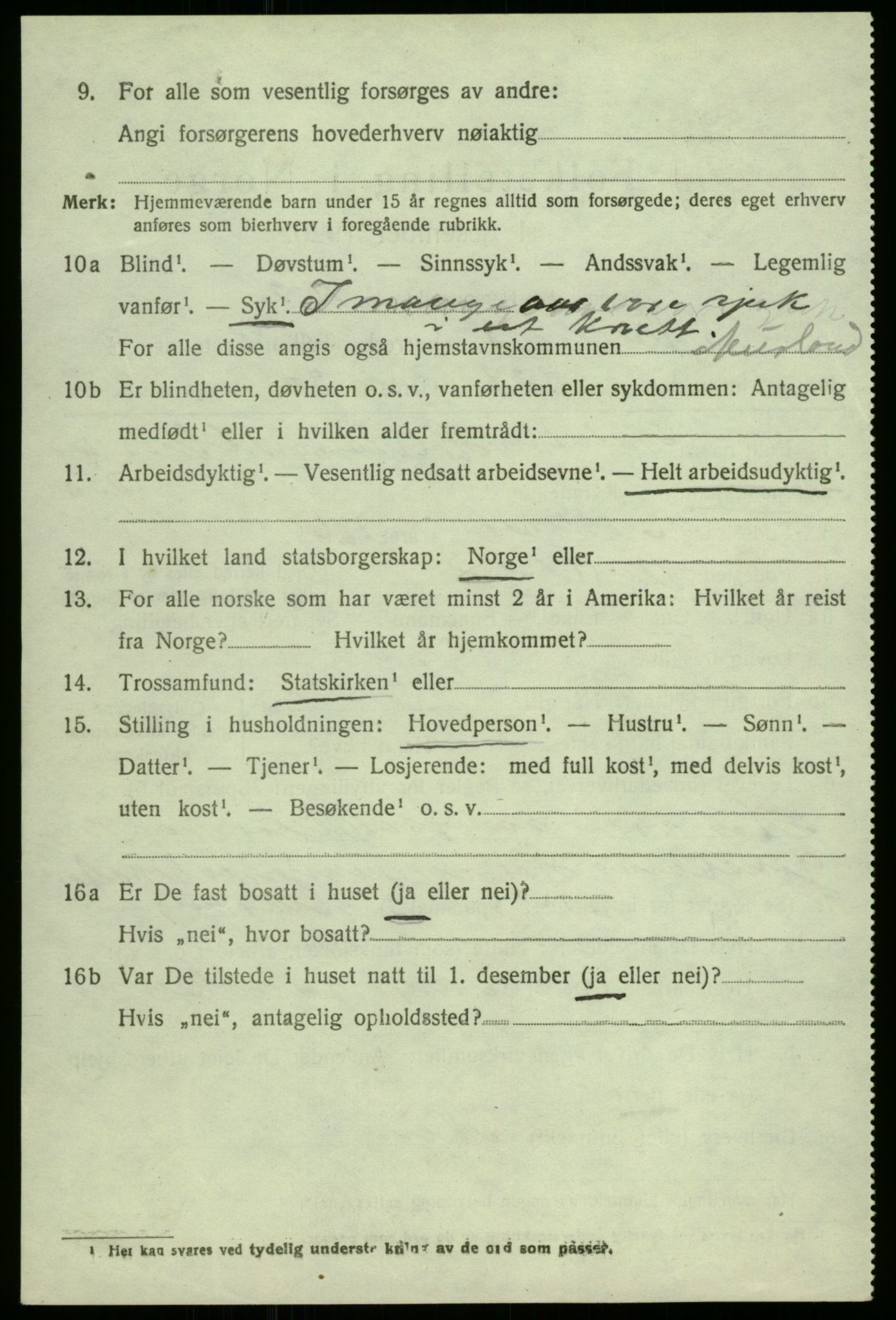SAB, Folketelling 1920 for 1421 Aurland herred, 1920, s. 2139