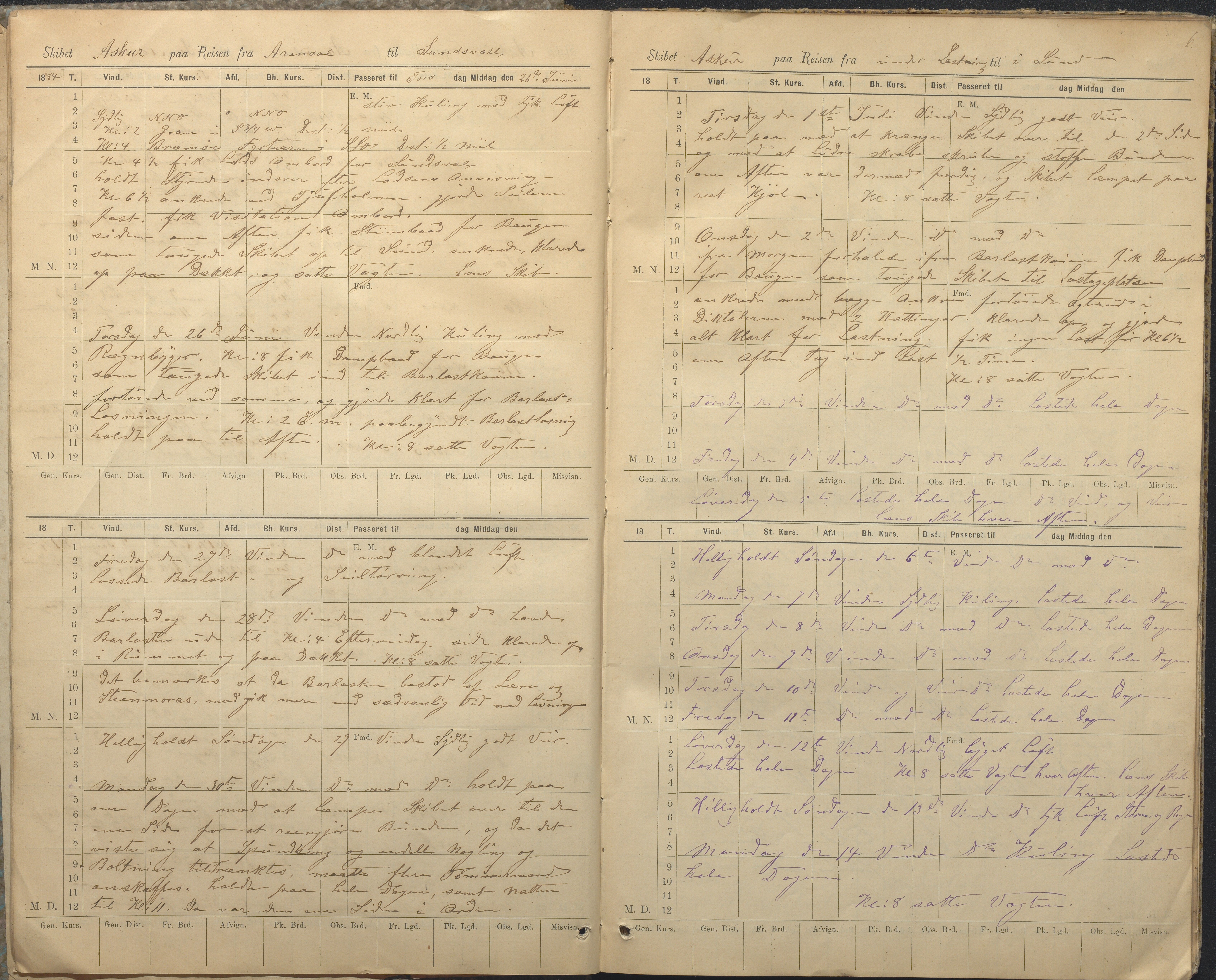 Fartøysarkivet, AAKS/PA-1934/F/L0040: Askur (bark), 1866-1889, s. 6