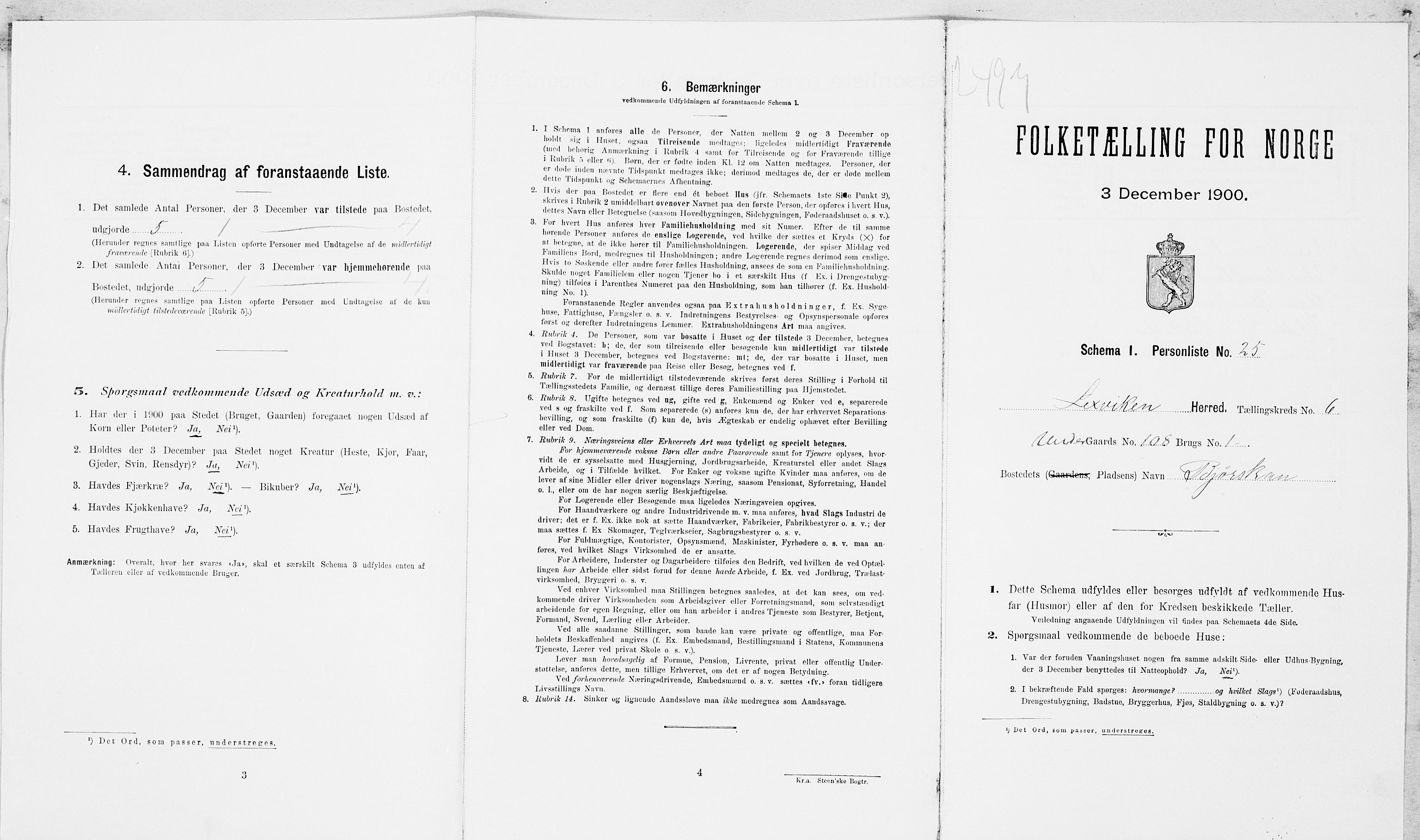 SAT, Folketelling 1900 for 1718 Leksvik herred, 1900, s. 819