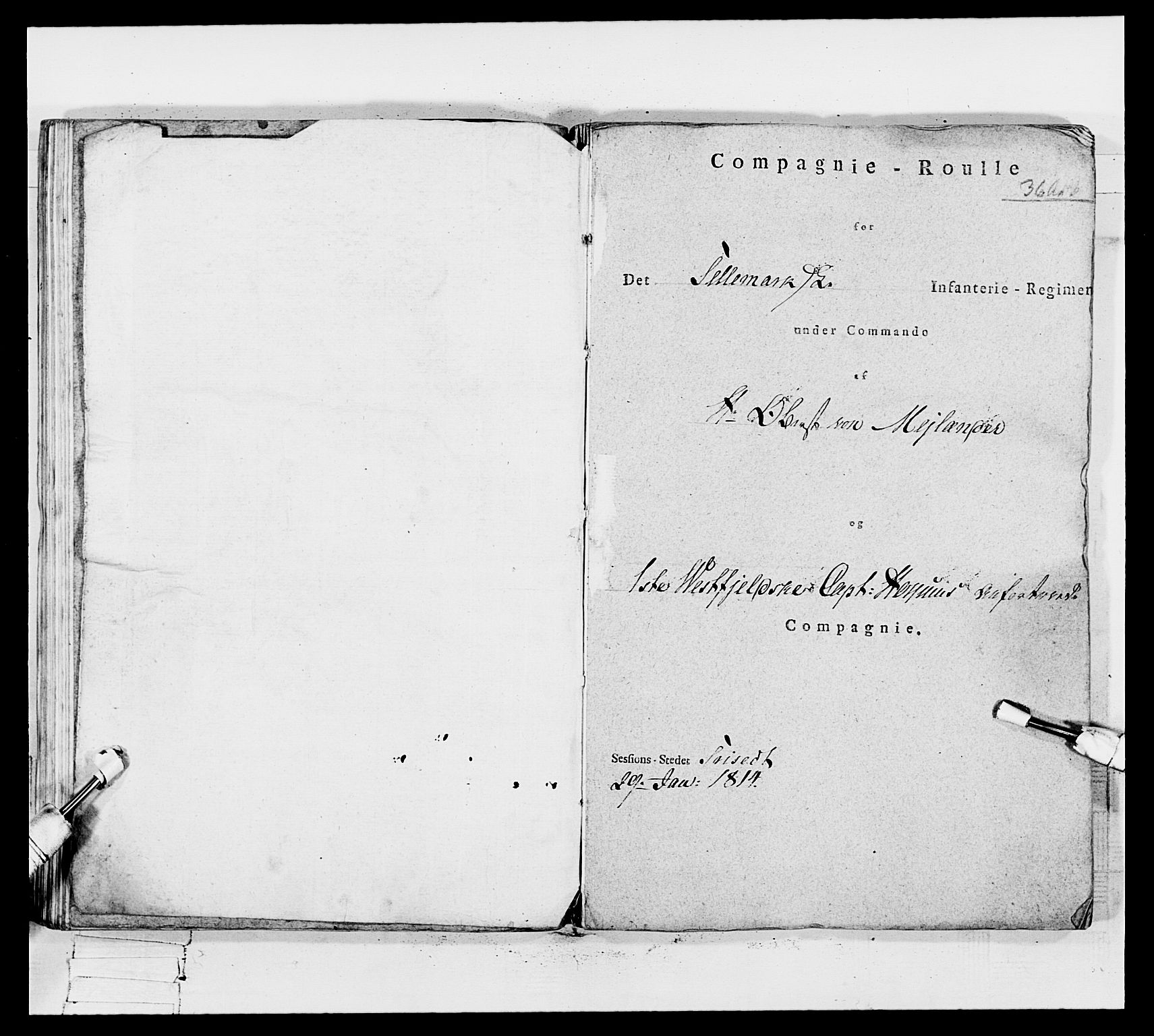 Generalitets- og kommissariatskollegiet, Det kongelige norske kommissariatskollegium, AV/RA-EA-5420/E/Eh/L0117: Telemarkske nasjonale infanteriregiment, 1812-1814, s. 280