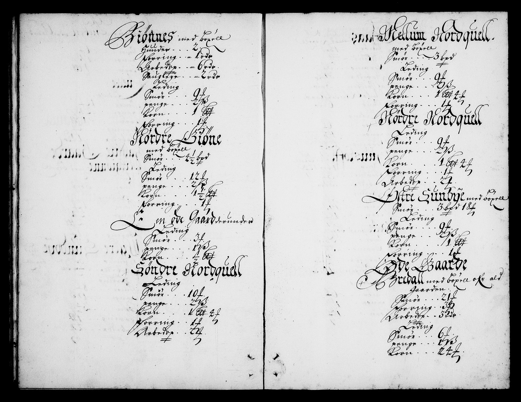 Rentekammeret inntil 1814, Realistisk ordnet avdeling, AV/RA-EA-4070/N/Na/L0003/0007: [XI h]: Tønsbergs amt og Larvik grevskaps jordebøker: / Larvik grevskaps jordebok, 1692