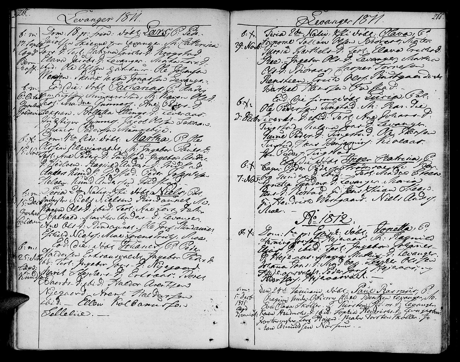 Ministerialprotokoller, klokkerbøker og fødselsregistre - Nord-Trøndelag, AV/SAT-A-1458/717/L0145: Ministerialbok nr. 717A03 /3, 1810-1815, s. 265-266