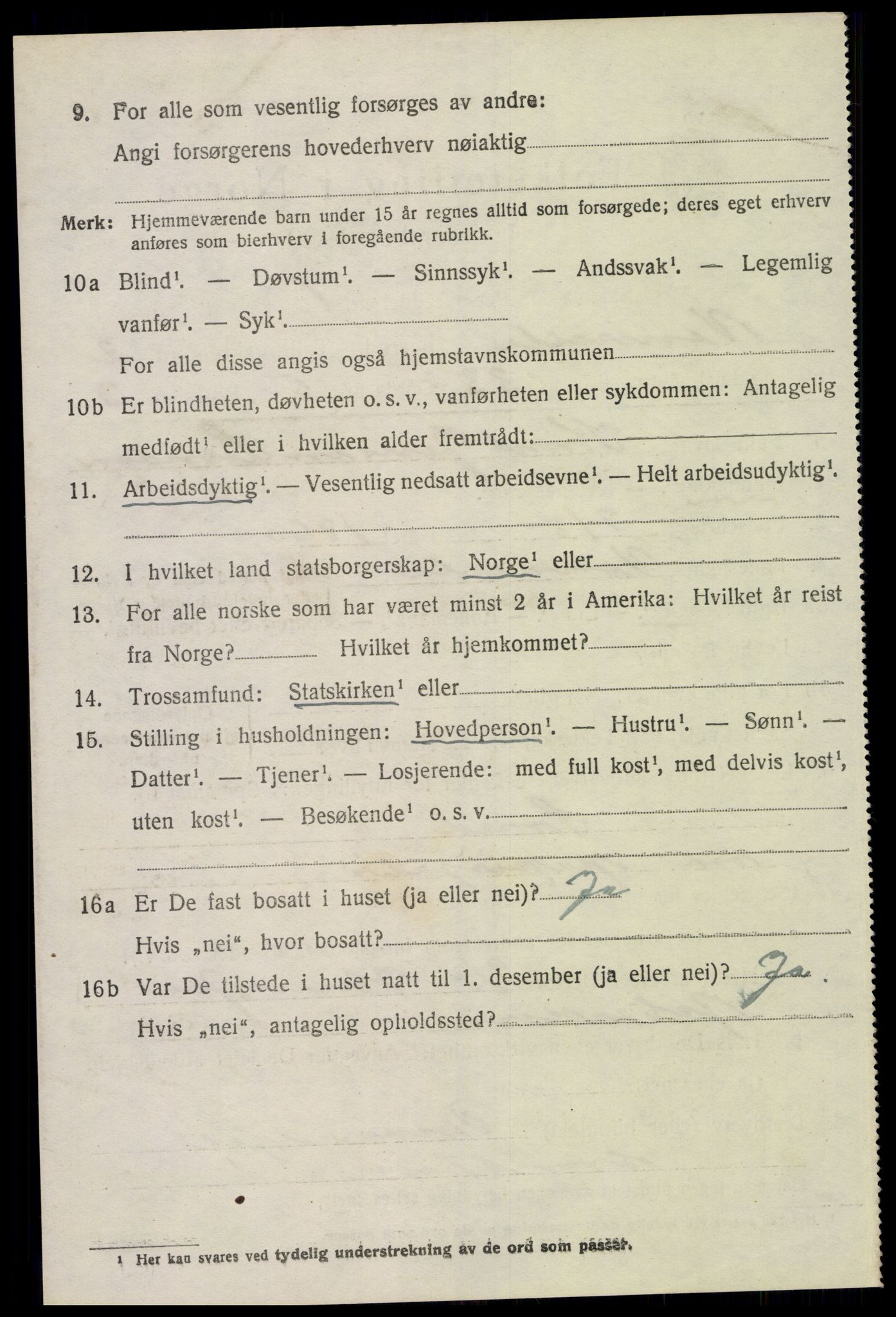 SAK, Folketelling 1920 for 1014 Vennesla herred, 1920, s. 1913