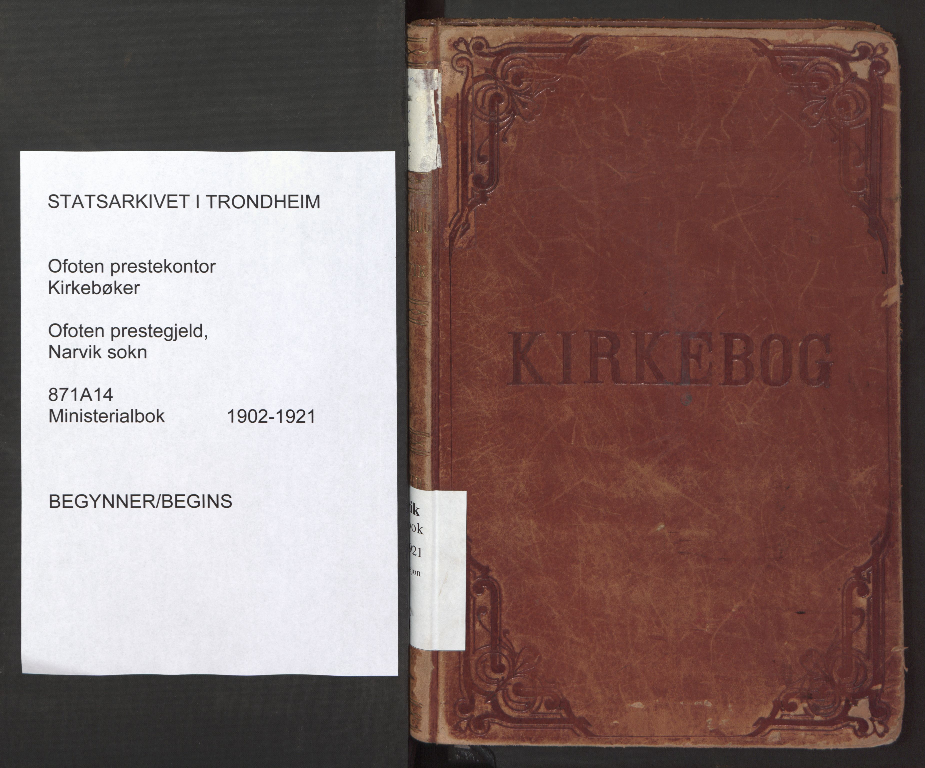 Ministerialprotokoller, klokkerbøker og fødselsregistre - Nordland, SAT/A-1459/871/L0998: Ministerialbok nr. 871A14, 1902-1921