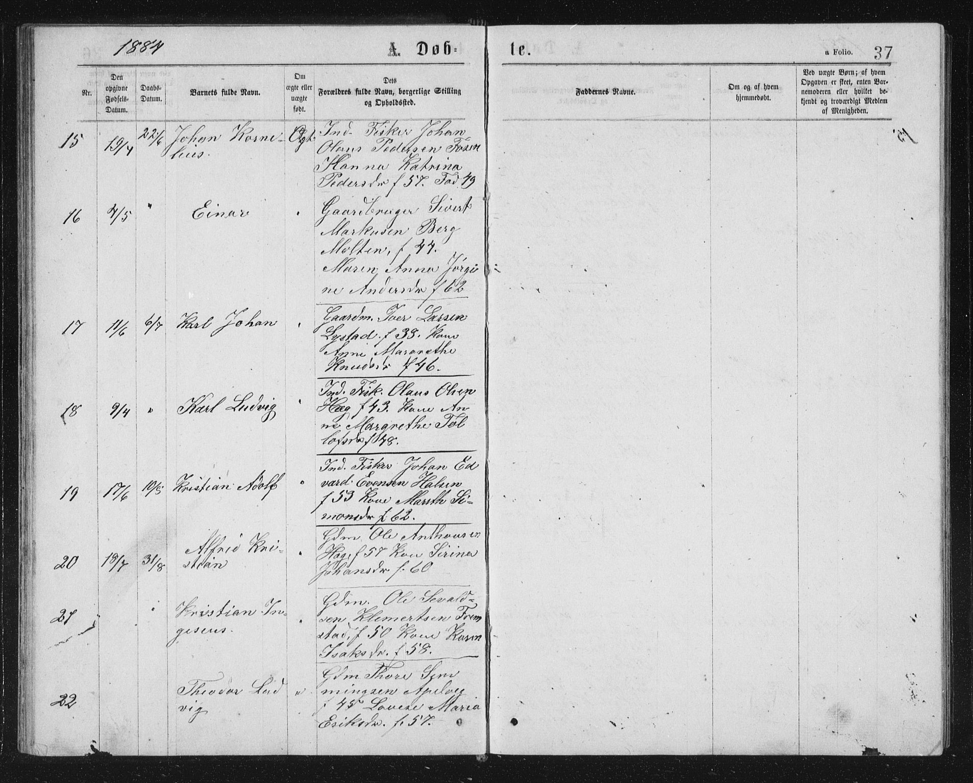 Ministerialprotokoller, klokkerbøker og fødselsregistre - Sør-Trøndelag, SAT/A-1456/662/L0756: Klokkerbok nr. 662C01, 1869-1891, s. 37