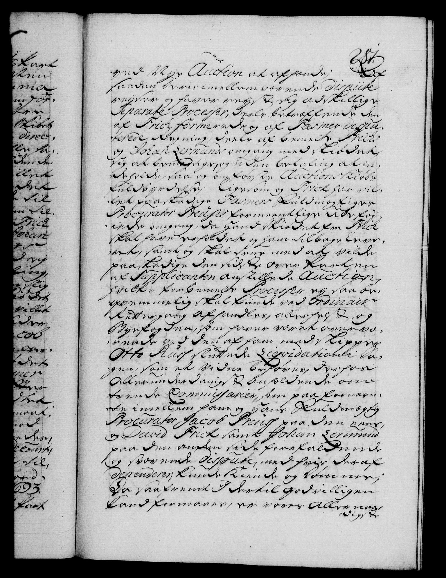 Danske Kanselli 1572-1799, AV/RA-EA-3023/F/Fc/Fca/Fcab/L0027: Norske tegnelser, 1736-1737, s. 281a