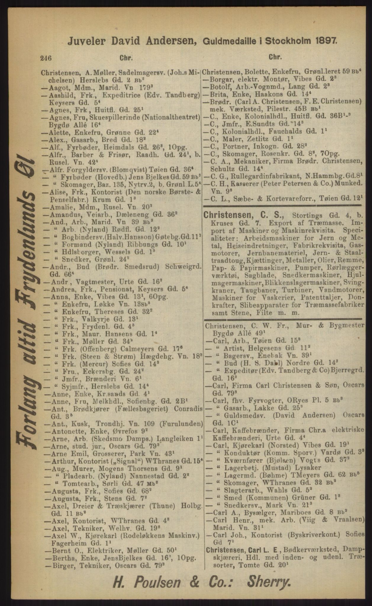 Kristiania/Oslo adressebok, PUBL/-, 1903, s. 246