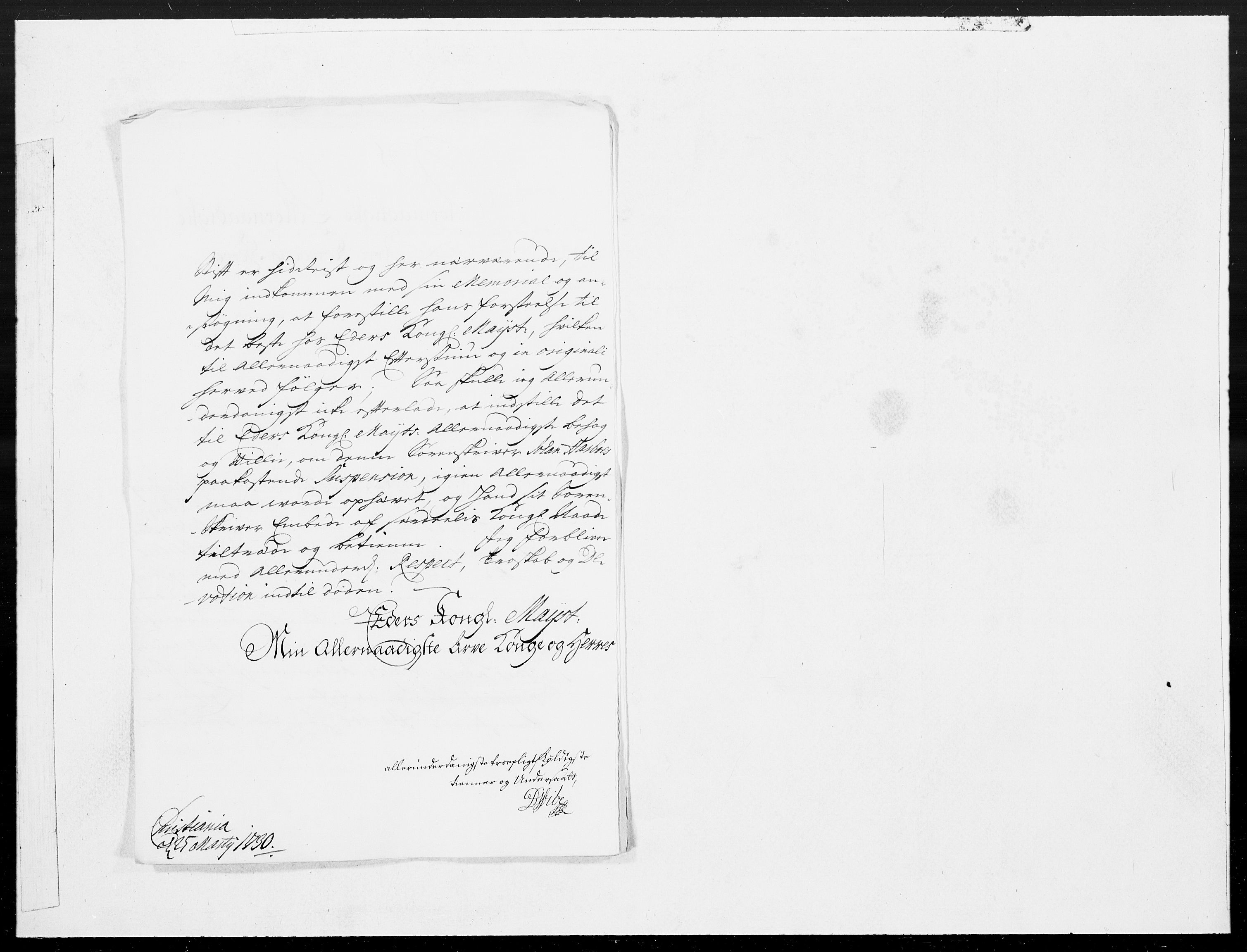 Danske Kanselli 1572-1799, AV/RA-EA-3023/F/Fc/Fcc/Fcca/L0106: Norske innlegg 1572-1799, 1730, s. 240