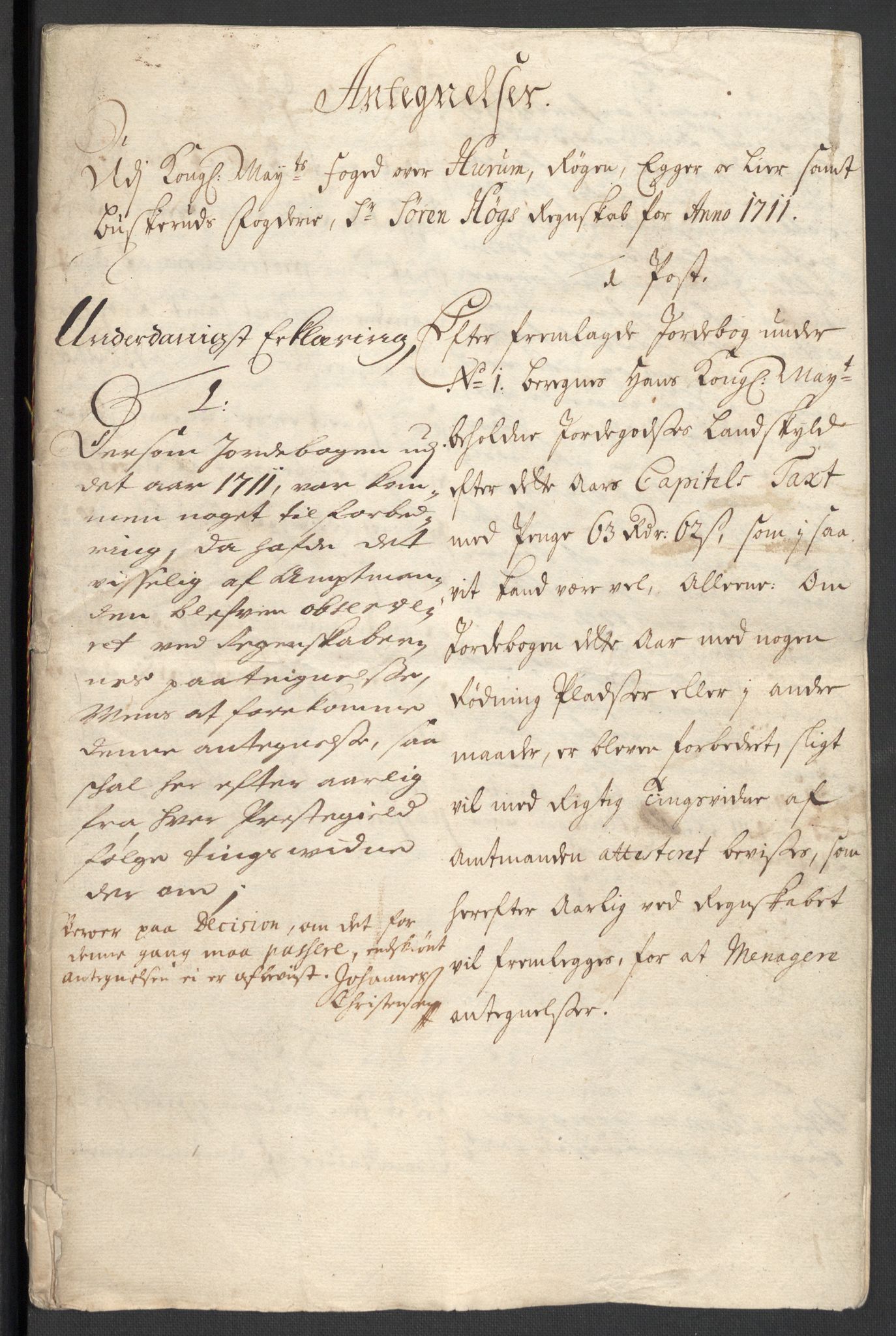 Rentekammeret inntil 1814, Reviderte regnskaper, Fogderegnskap, AV/RA-EA-4092/R31/L1705: Fogderegnskap Hurum, Røyken, Eiker, Lier og Buskerud, 1711, s. 368
