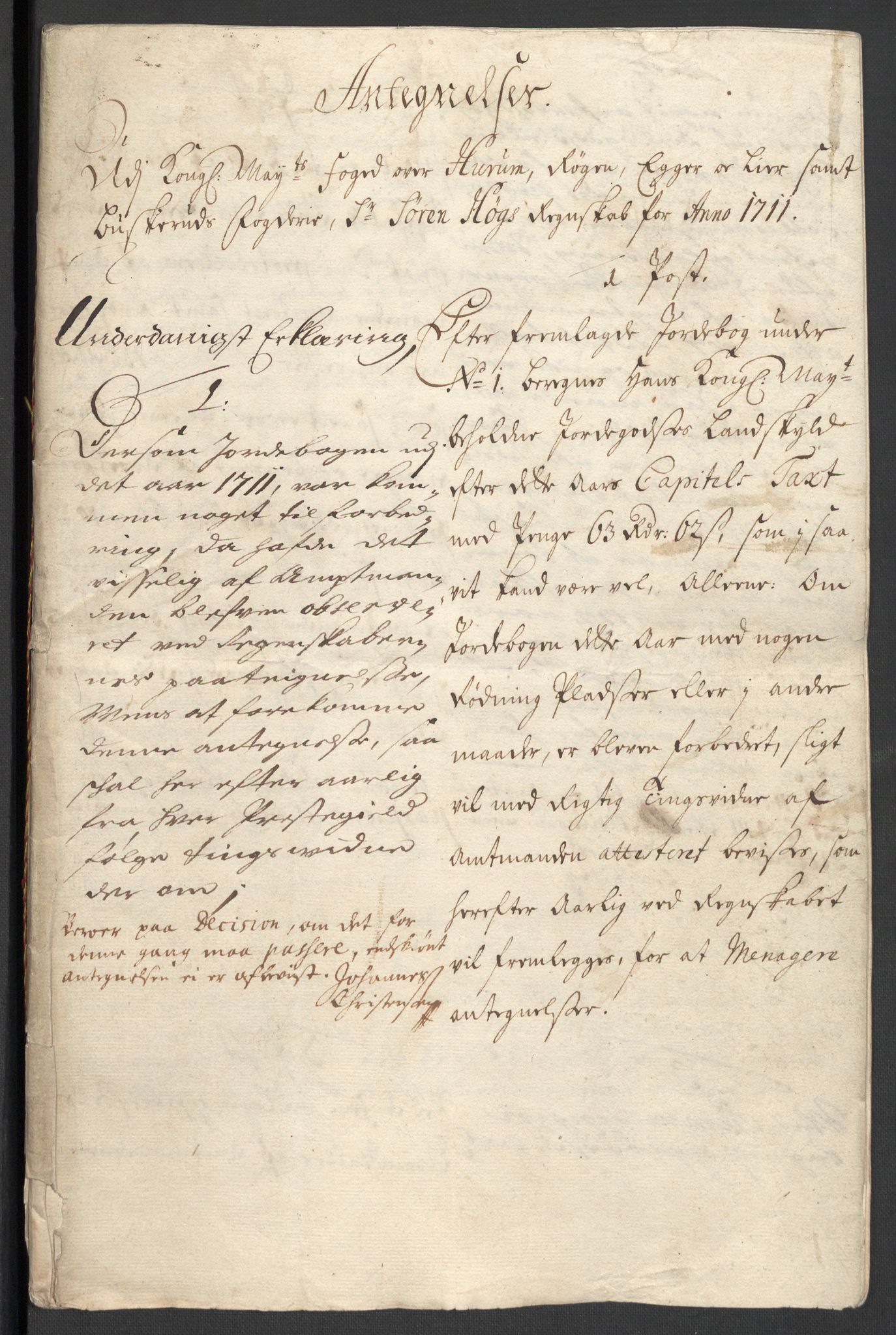 Rentekammeret inntil 1814, Reviderte regnskaper, Fogderegnskap, RA/EA-4092/R31/L1705: Fogderegnskap Hurum, Røyken, Eiker, Lier og Buskerud, 1711, s. 368