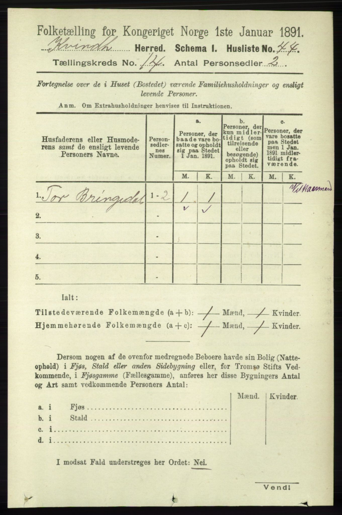 RA, Folketelling 1891 for 1224 Kvinnherad herred, 1891, s. 4663