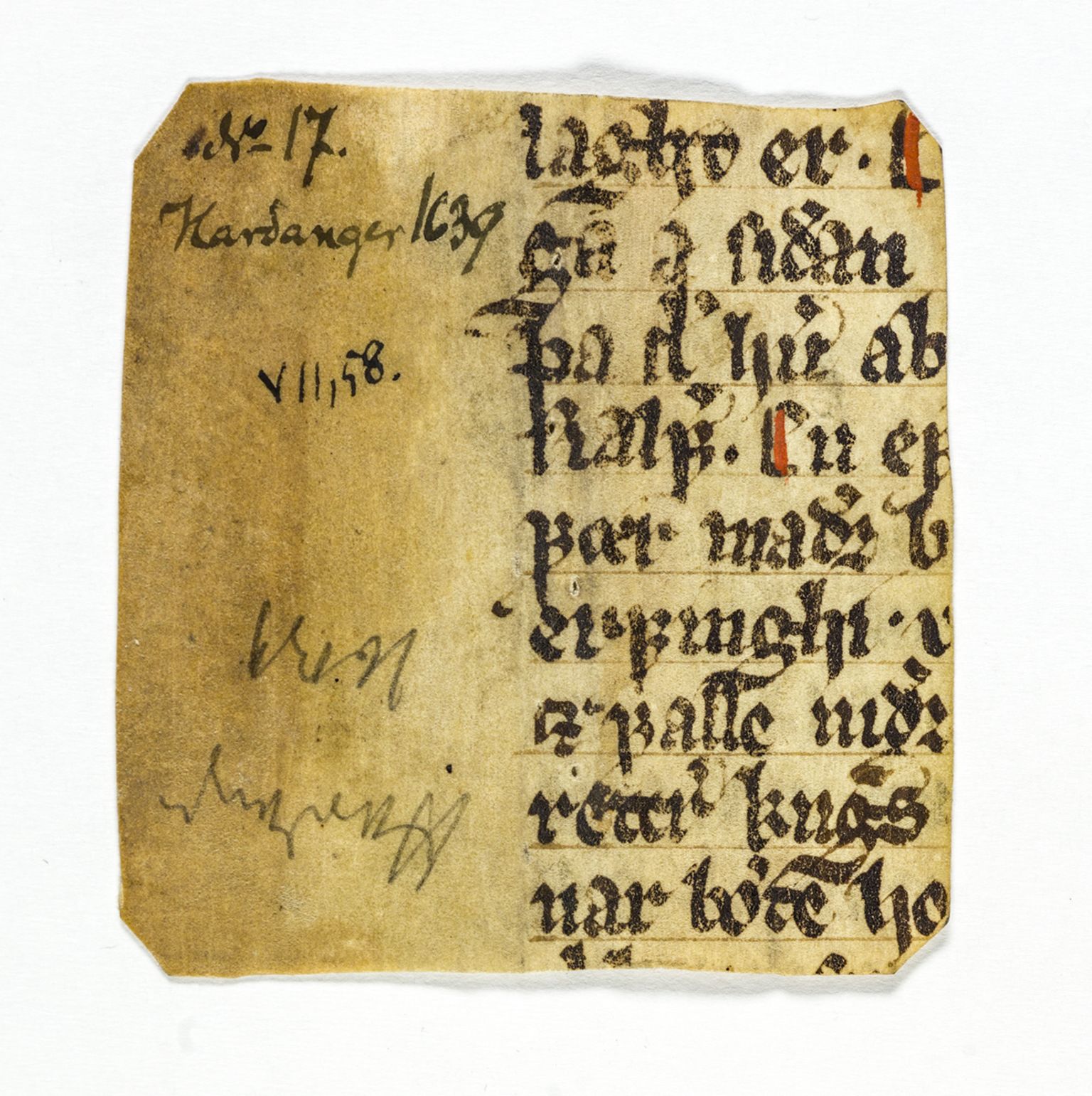 Riksarkivets diplomsamling, AV/RA-EA-5965/F26/L0003: Norrøne membranfragmenter bestand 11-30, 1100-1536, s. 64