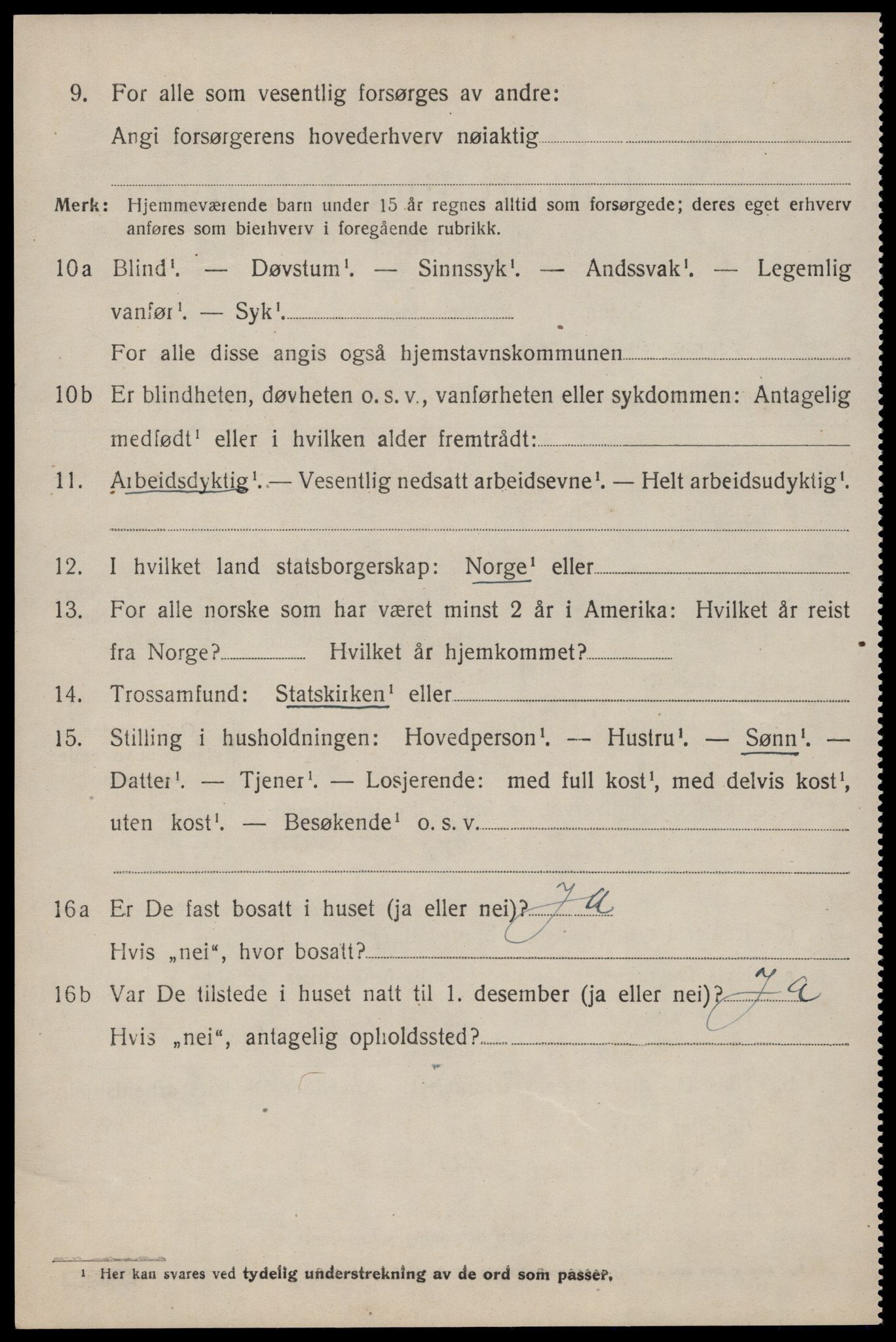 SAST, Folketelling 1920 for 1139 Nedstrand herred, 1920, s. 2274