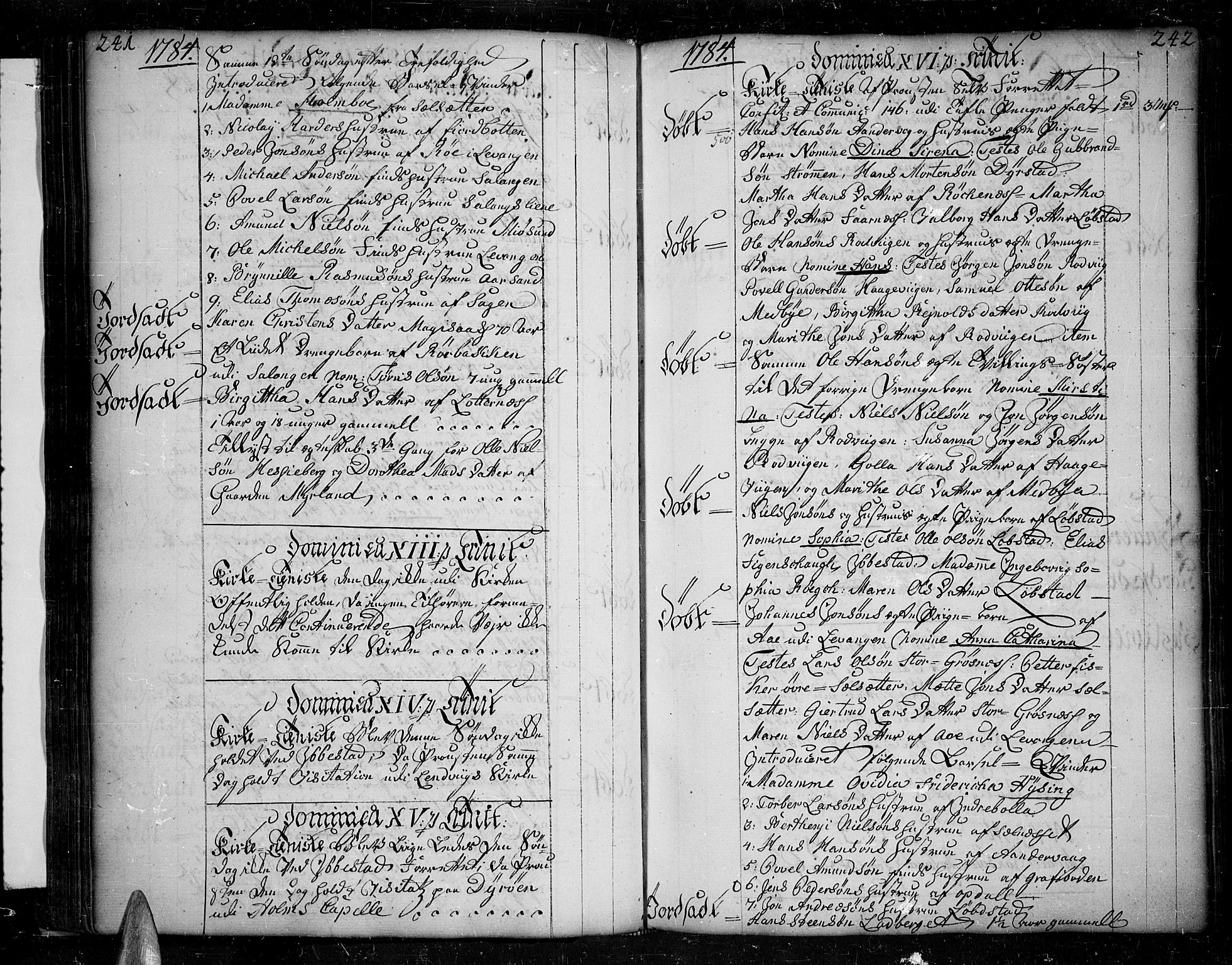 Ibestad sokneprestembete, AV/SATØ-S-0077/H/Ha/Haa/L0003kirke: Ministerialbok nr. 3, 1776-1801, s. 241-242