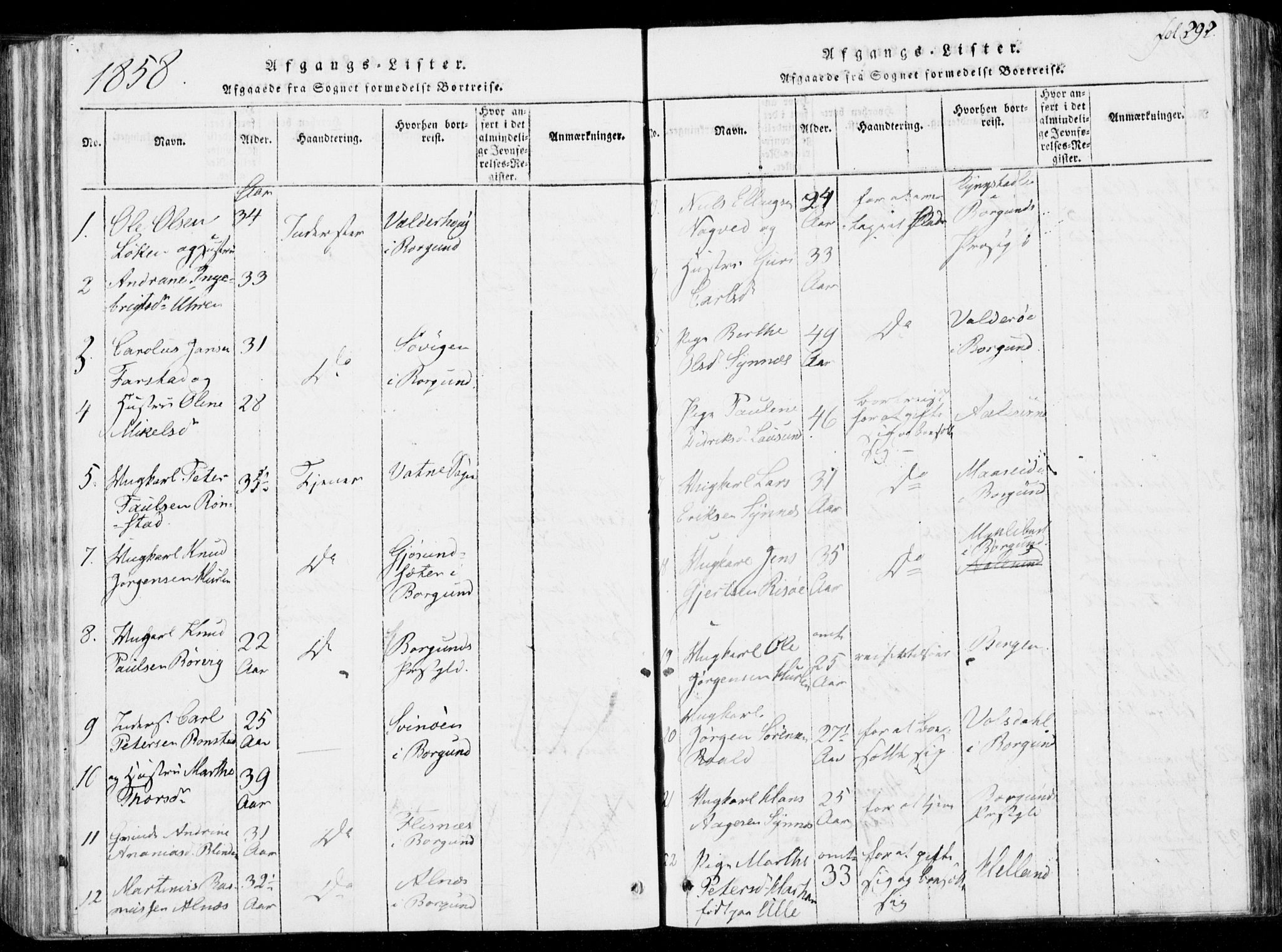 Ministerialprotokoller, klokkerbøker og fødselsregistre - Møre og Romsdal, SAT/A-1454/537/L0517: Ministerialbok nr. 537A01, 1818-1862, s. 292