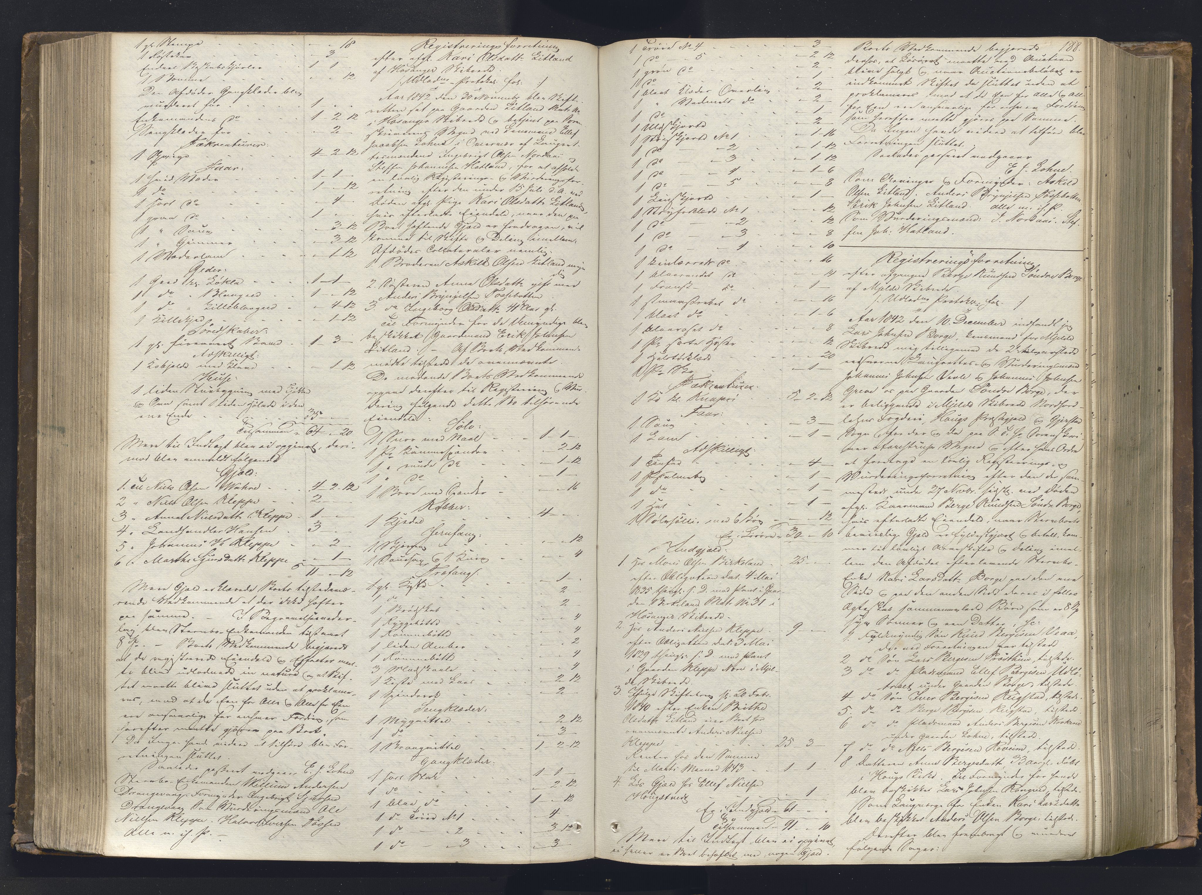 Nordhordland sorenskrivar, AV/SAB-A-2901/1/H/Hb/L0001: Registreringsprotokollar, 1841-1845, s. 188