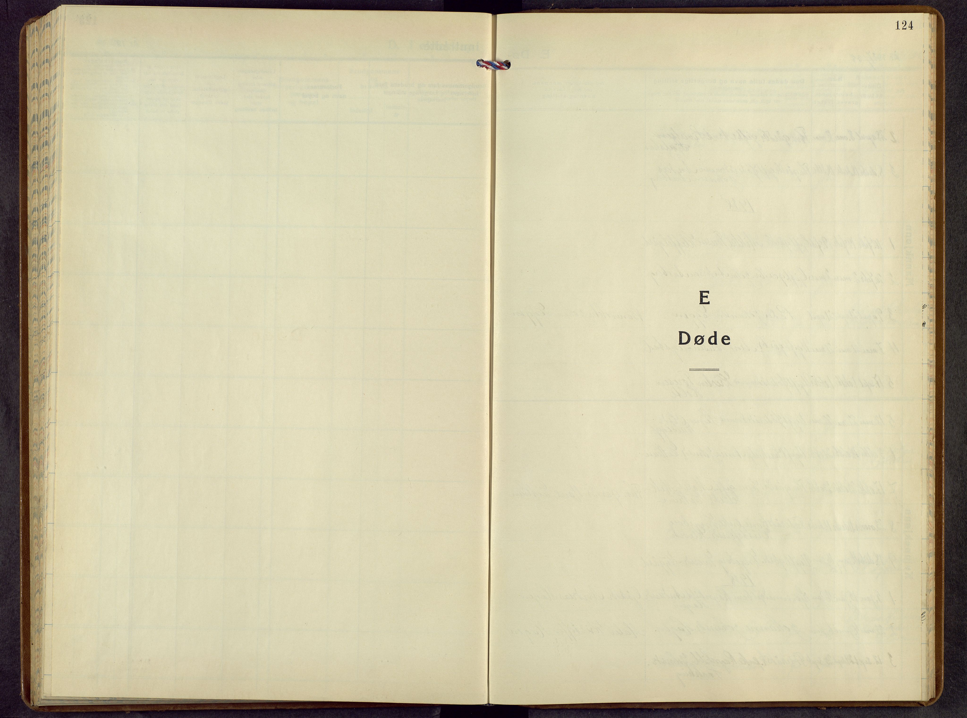 Kvikne prestekontor, AV/SAH-PREST-064/H/Ha/Hab/L0007: Klokkerbok nr. 7, 1938-1965, s. 124