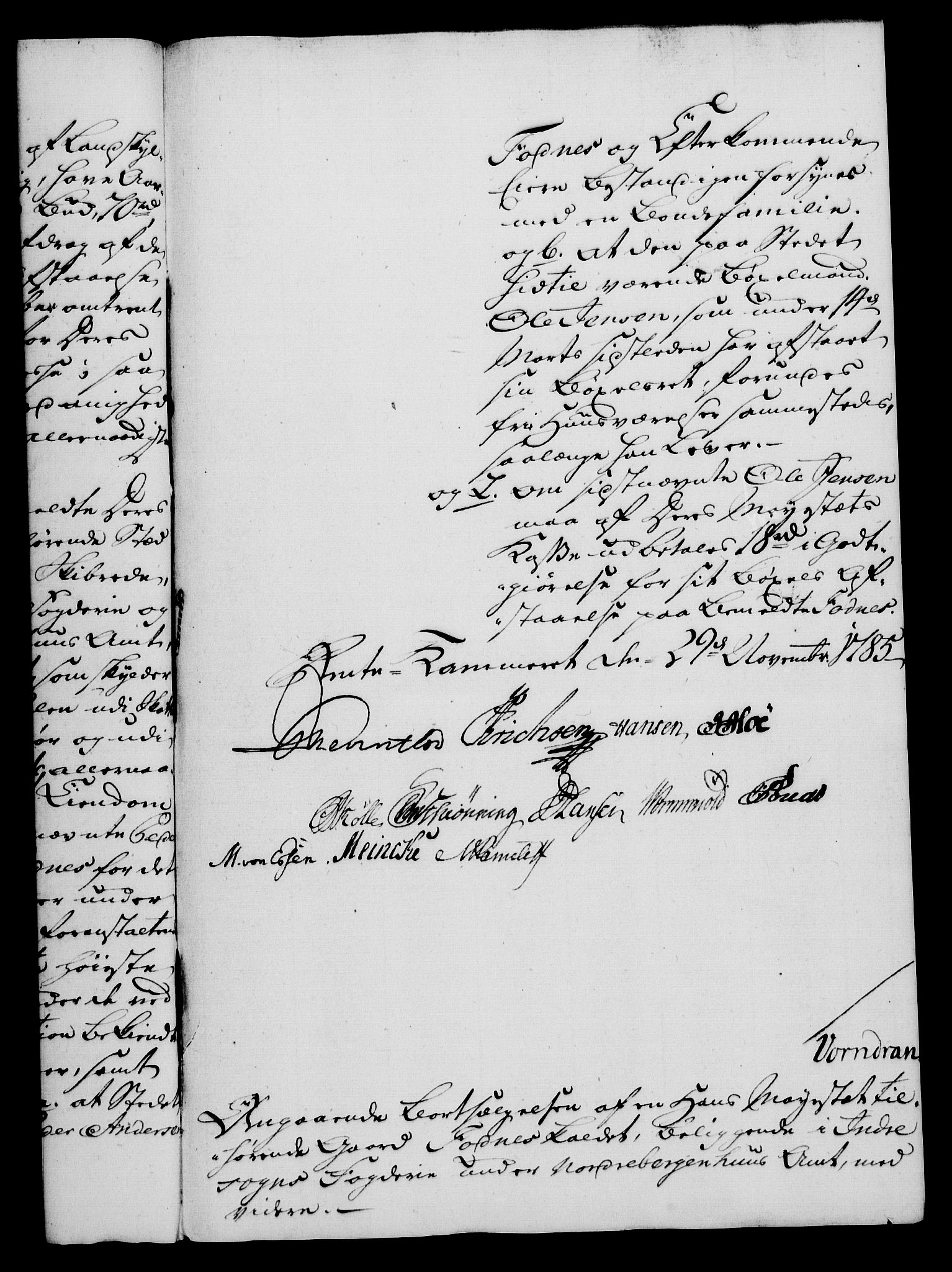 Rentekammeret, Kammerkanselliet, RA/EA-3111/G/Gf/Gfa/L0067: Norsk relasjons- og resolusjonsprotokoll (merket RK 52.67), 1785, s. 1039