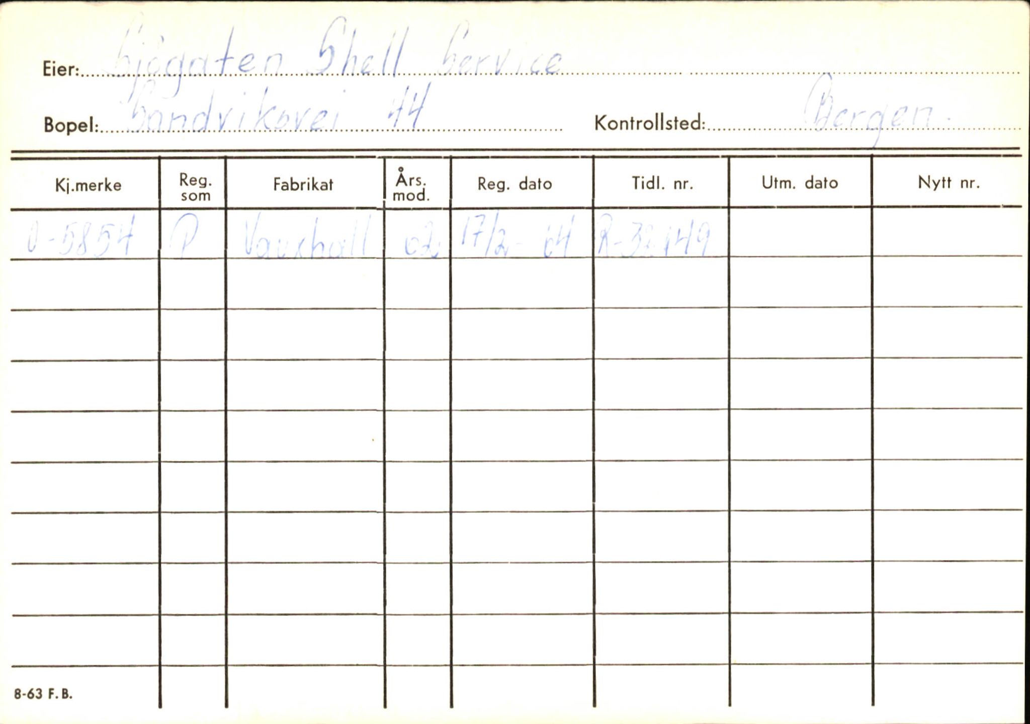 Statens vegvesen, Hordaland vegkontor, AV/SAB-A-5201/2/Hb/L0031: O-eierkort S, 1920-1971, s. 91