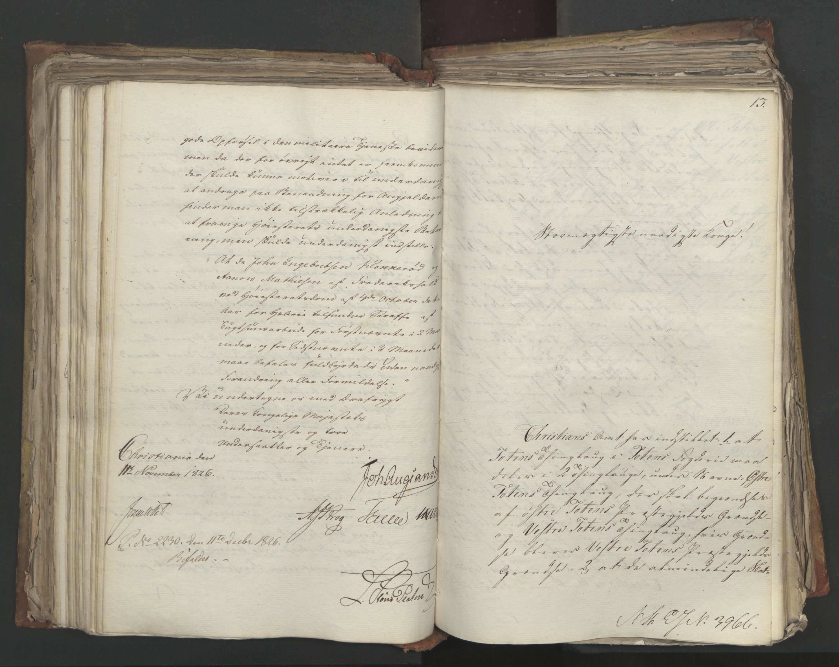Statsrådsavdelingen i Stockholm, AV/RA-S-1003/D/Da/L0049: Regjeringsinnstillinger nr. 3860-4086, 1826, s. 269