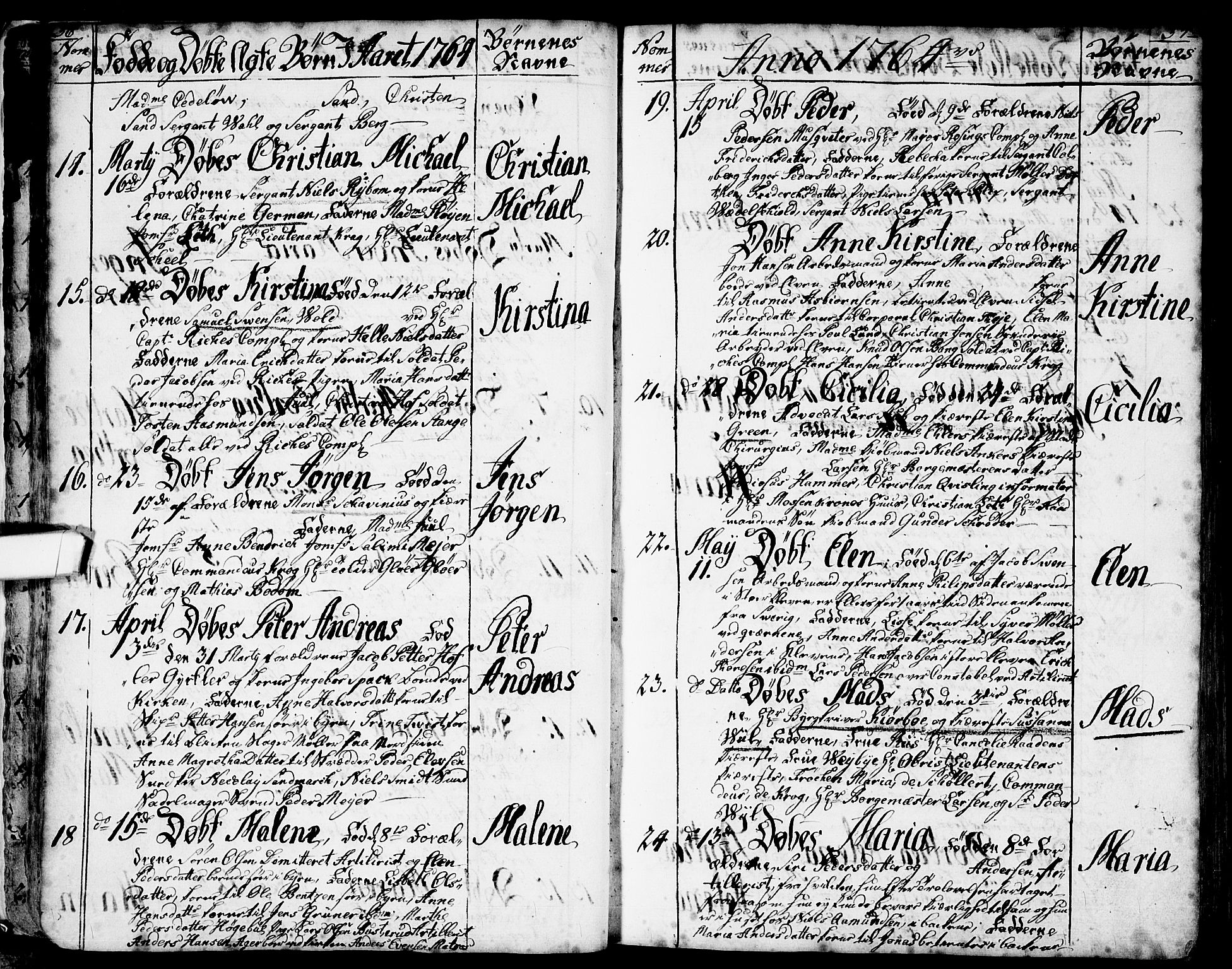 Halden prestekontor Kirkebøker, SAO/A-10909/F/Fa/L0001: Ministerialbok nr. I 1, 1758-1791, s. 56-57