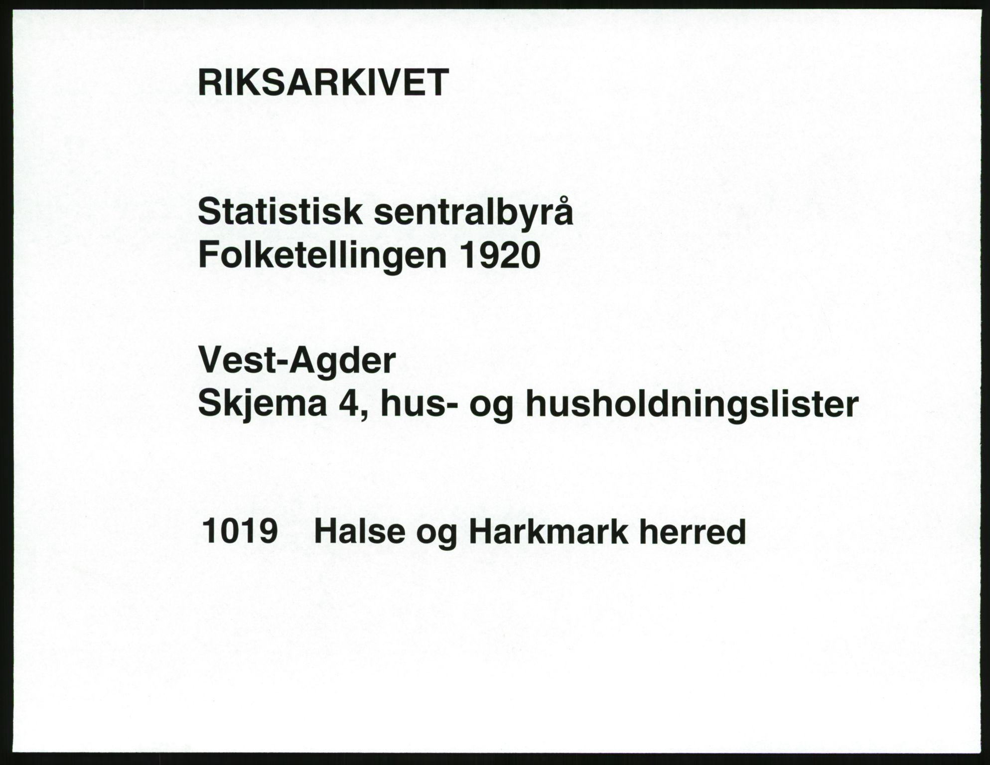 SAK, Folketelling 1920 for 1019 Halse og Harkmark herred, 1920, s. 55