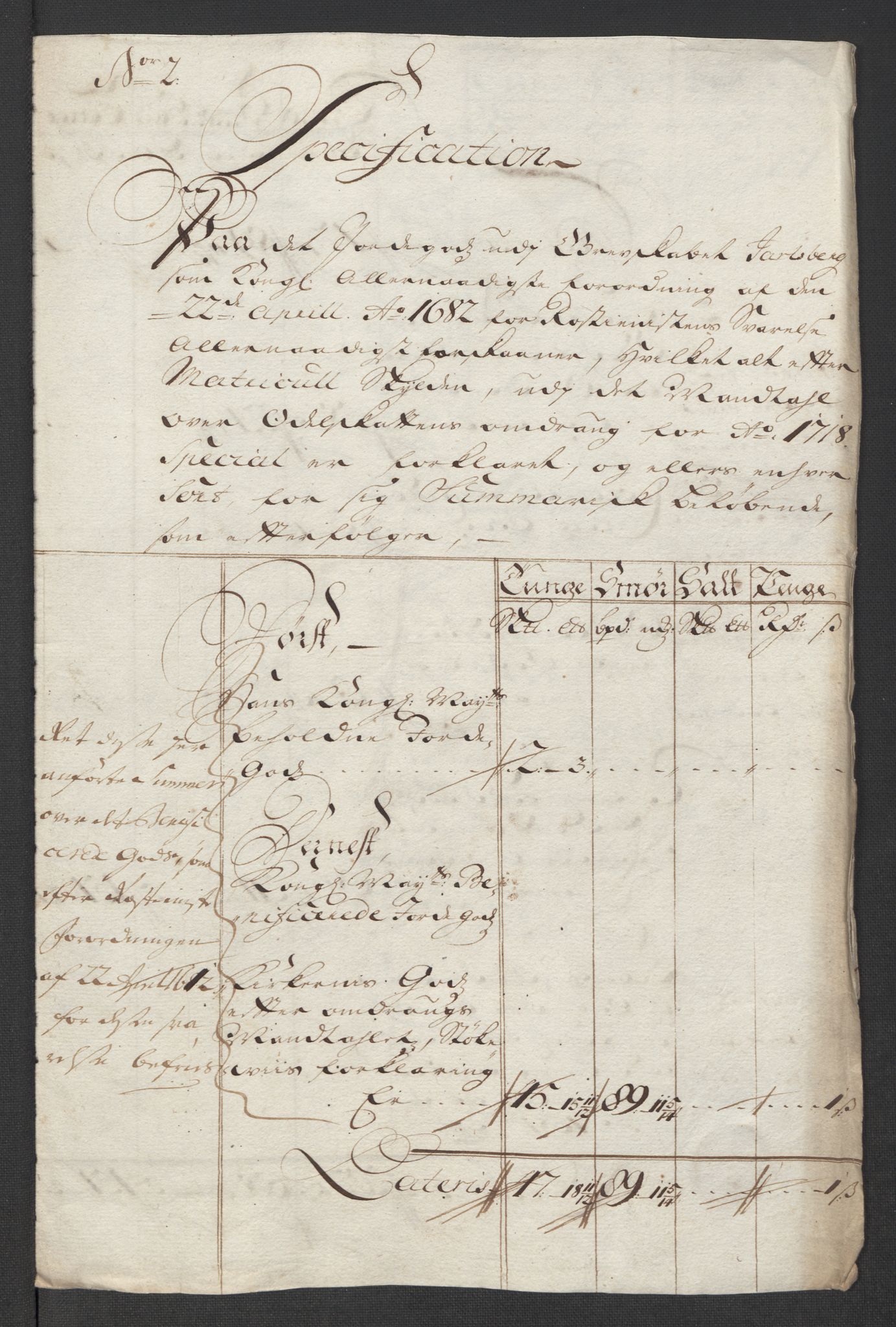 Rentekammeret inntil 1814, Reviderte regnskaper, Fogderegnskap, RA/EA-4092/R32/L1882: Fogderegnskap Jarlsberg grevskap, 1718, s. 136