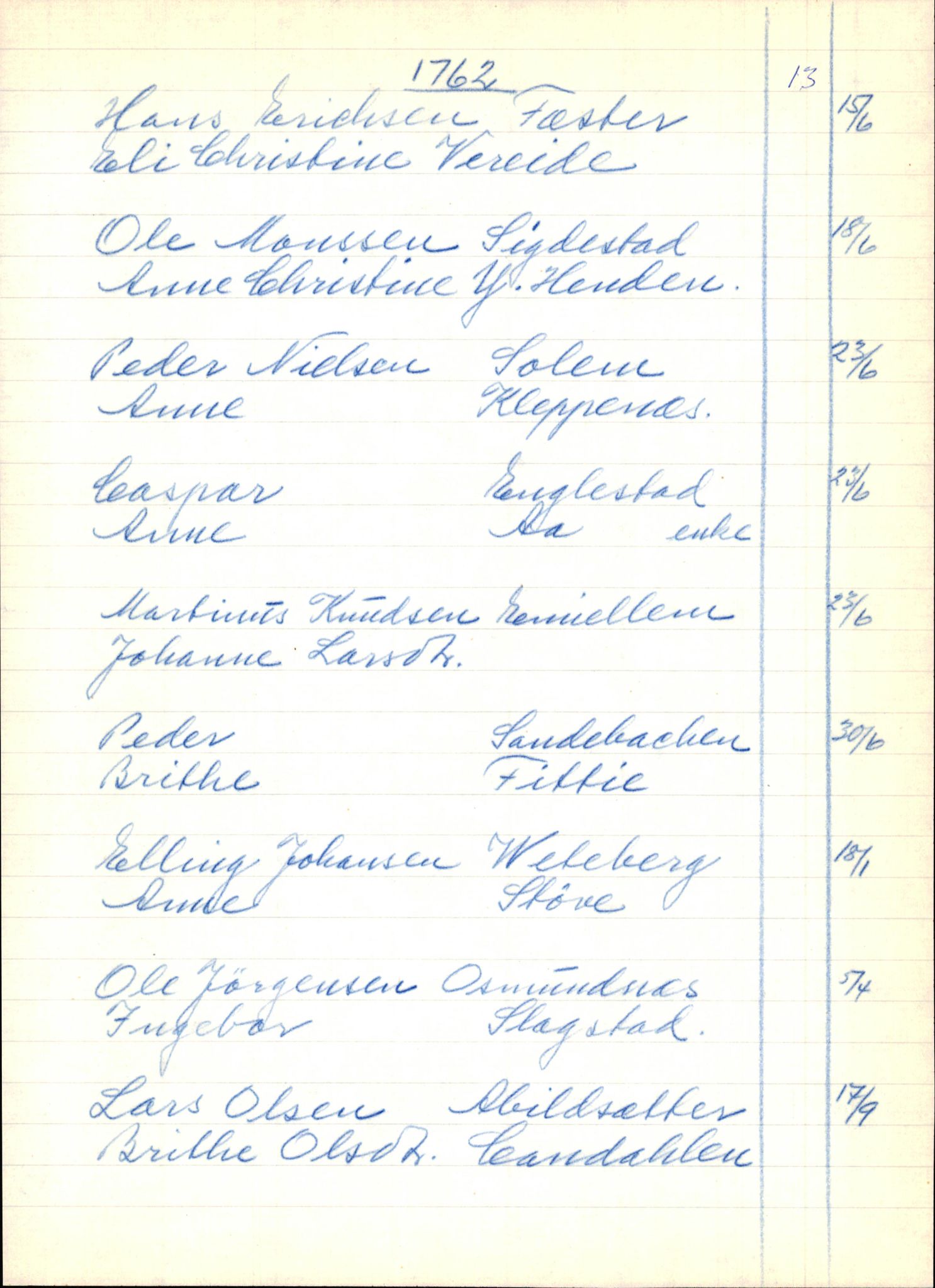 Samling av fulltekstavskrifter, SAB/FULLTEKST/B/14/0003: Gloppen sokneprestembete, ministerialbok nr. A 4, 1758-1784, s. 14