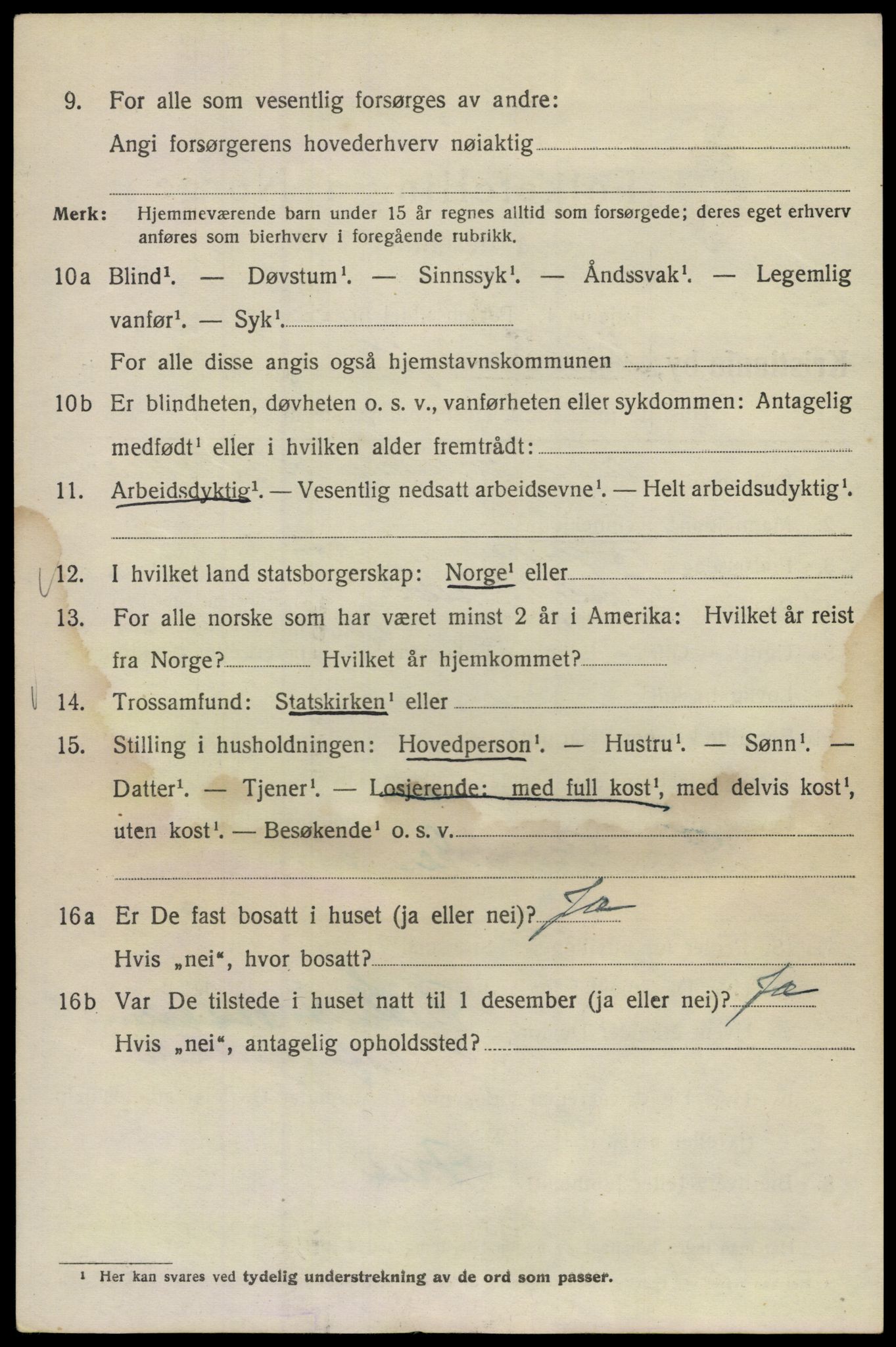 SAO, Folketelling 1920 for 0301 Kristiania kjøpstad, 1920, s. 534018