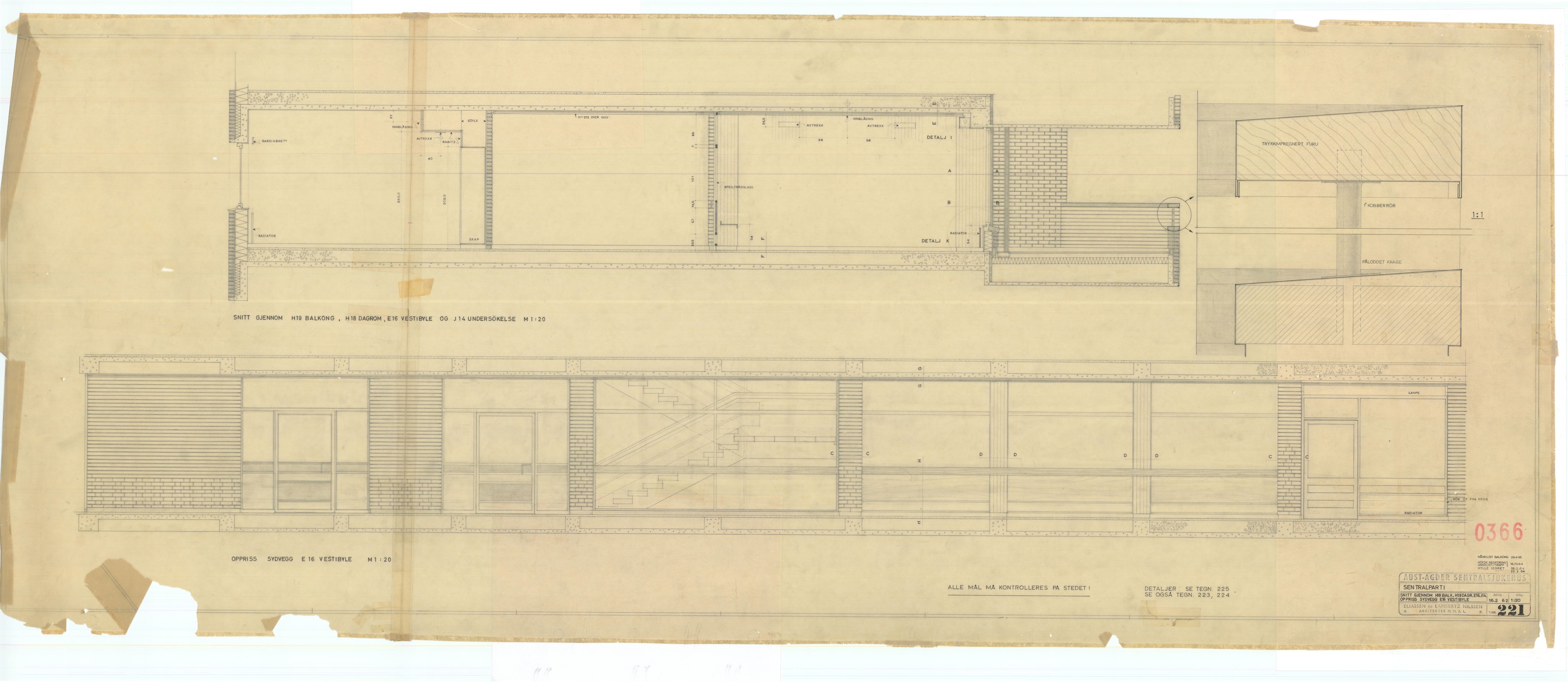Eliassen og Lambertz-Nilssen Arkitekter, AAKS/PA-2983/T/T01/L0006: Tegningskogger 0366, 1960-1966, s. 4