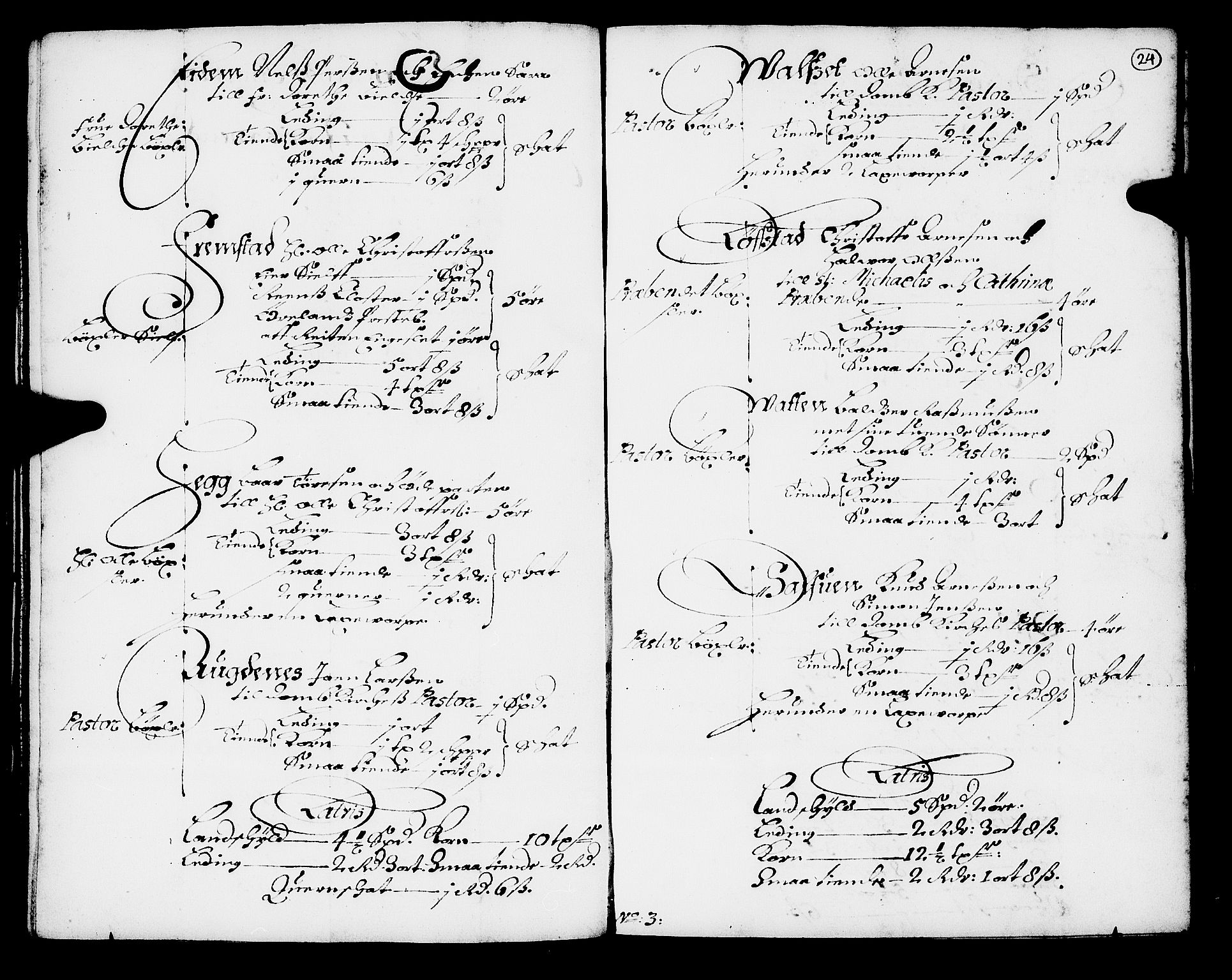 Rentekammeret inntil 1814, Realistisk ordnet avdeling, AV/RA-EA-4070/N/Nb/Nba/L0049: Fosen fogderi, 1668, s. 23b-24a