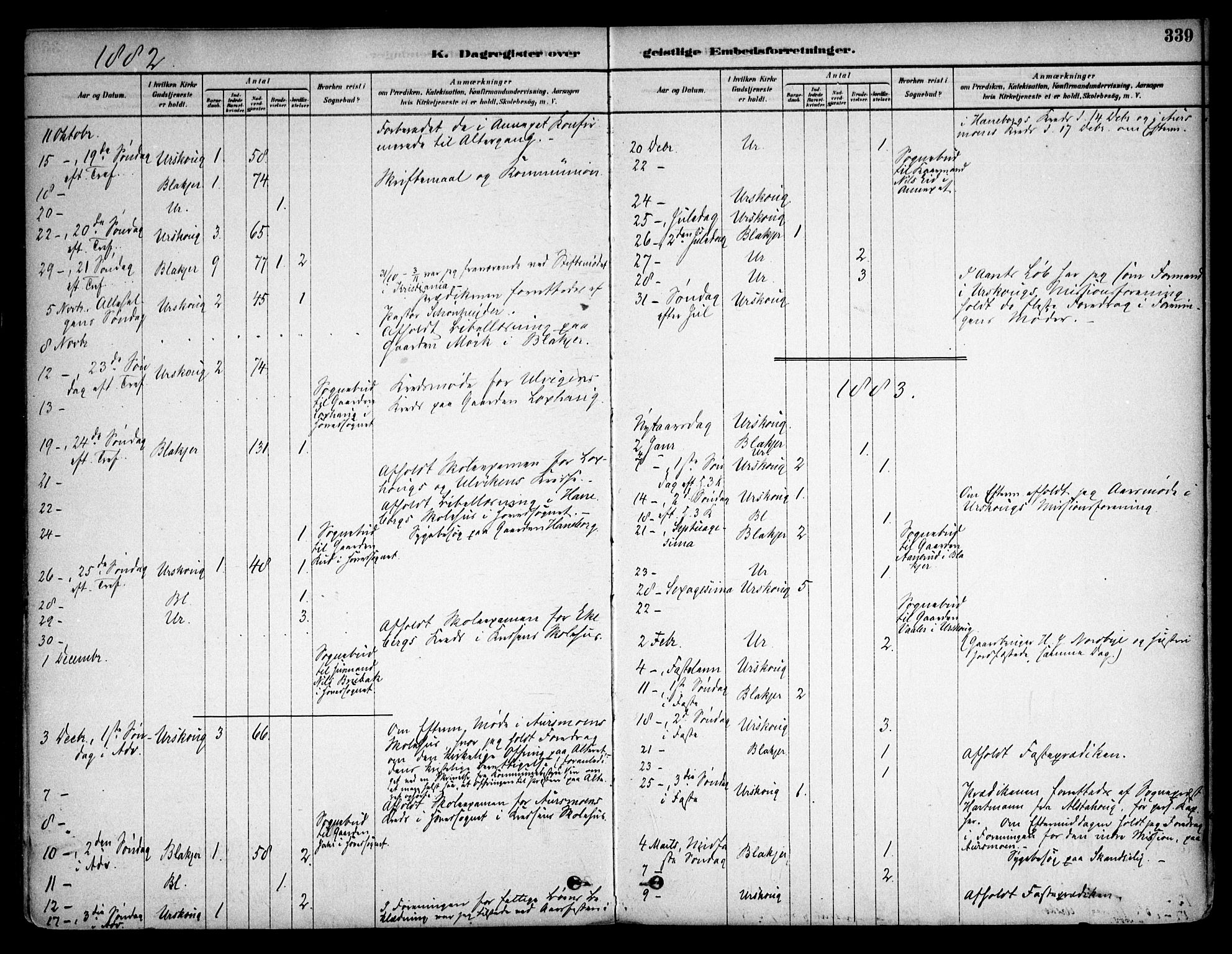 Aurskog prestekontor Kirkebøker, SAO/A-10304a/F/Fa/L0008: Ministerialbok nr. I 8, 1878-1937, s. 339