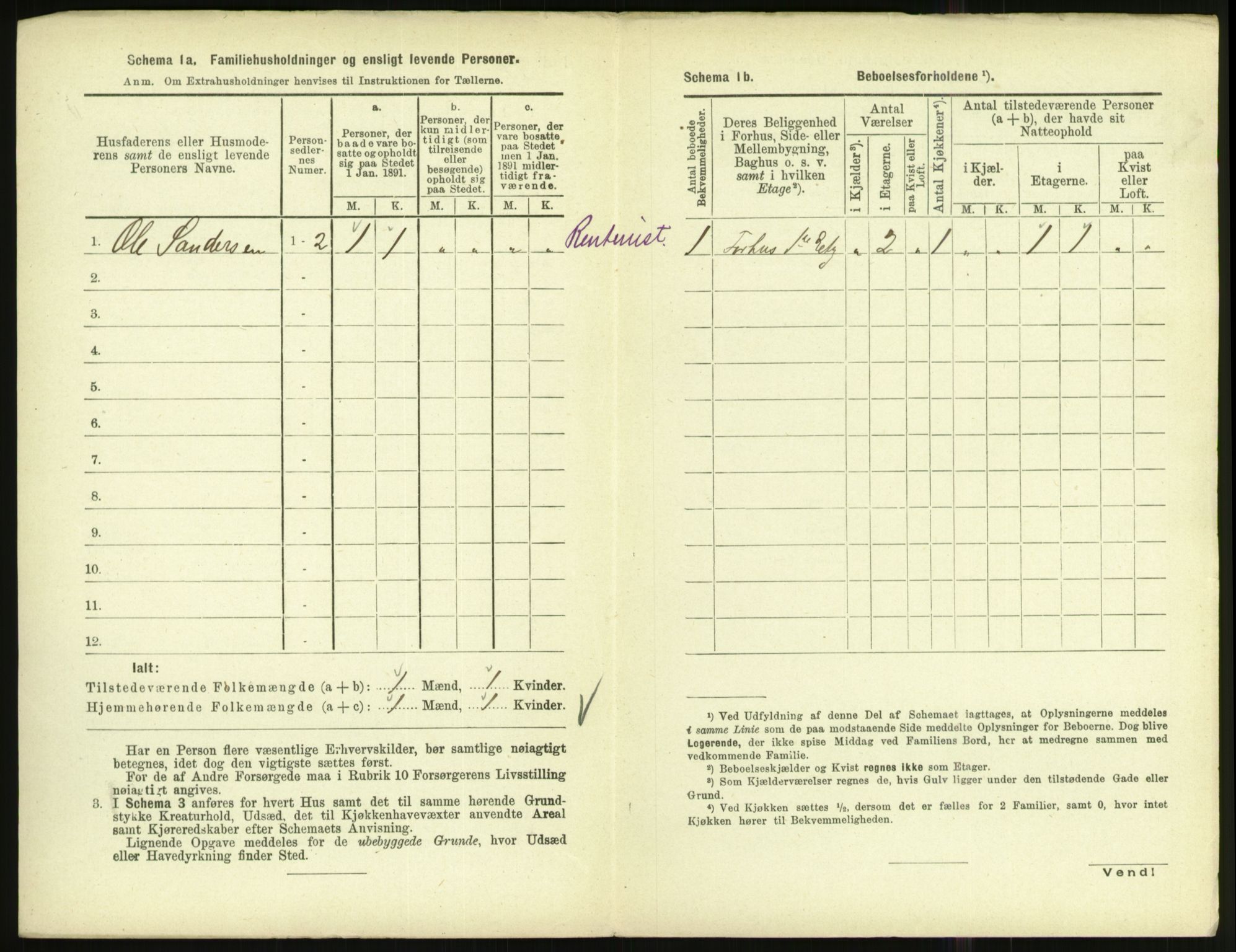 RA, Folketelling 1891 for 1002 Mandal ladested, 1891, s. 1258