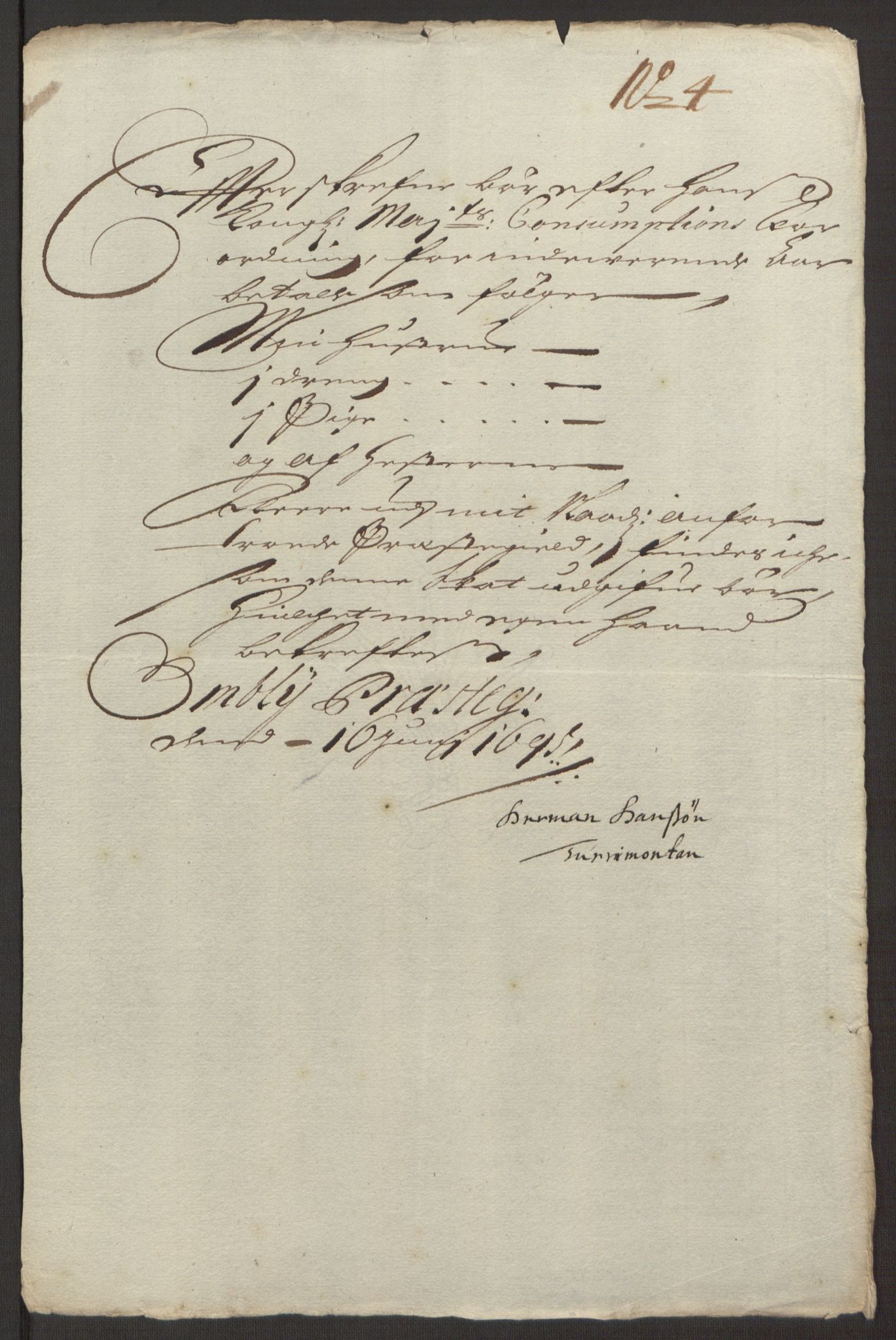 Rentekammeret inntil 1814, Reviderte regnskaper, Fogderegnskap, RA/EA-4092/R40/L2444: Fogderegnskap Råbyggelag, 1693-1696, s. 240