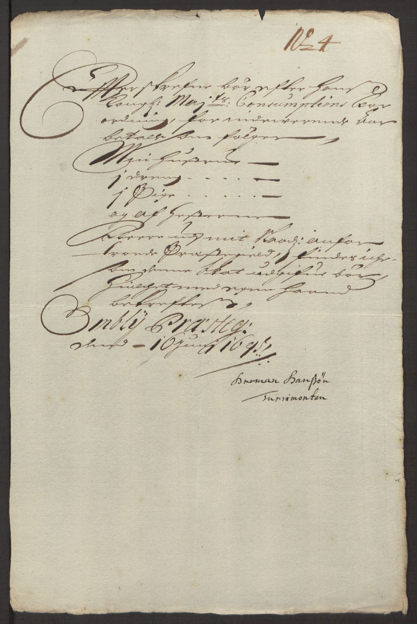 Rentekammeret inntil 1814, Reviderte regnskaper, Fogderegnskap, AV/RA-EA-4092/R40/L2444: Fogderegnskap Råbyggelag, 1693-1696, s. 240