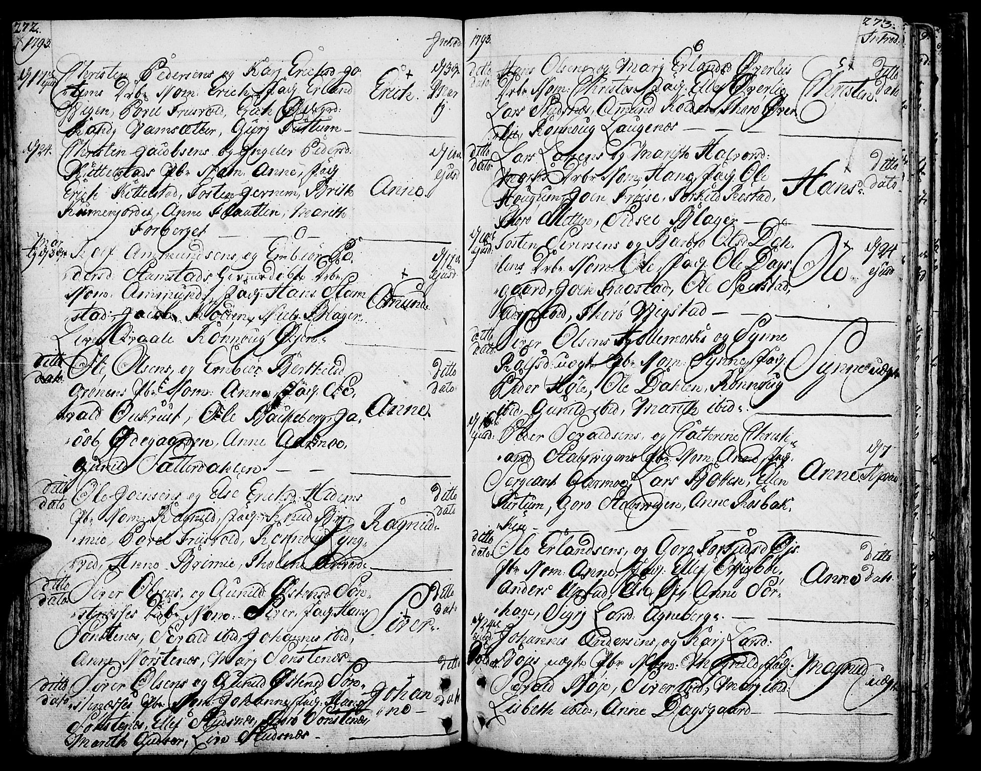 Lom prestekontor, AV/SAH-PREST-070/K/L0002: Ministerialbok nr. 2, 1749-1801, s. 272-273