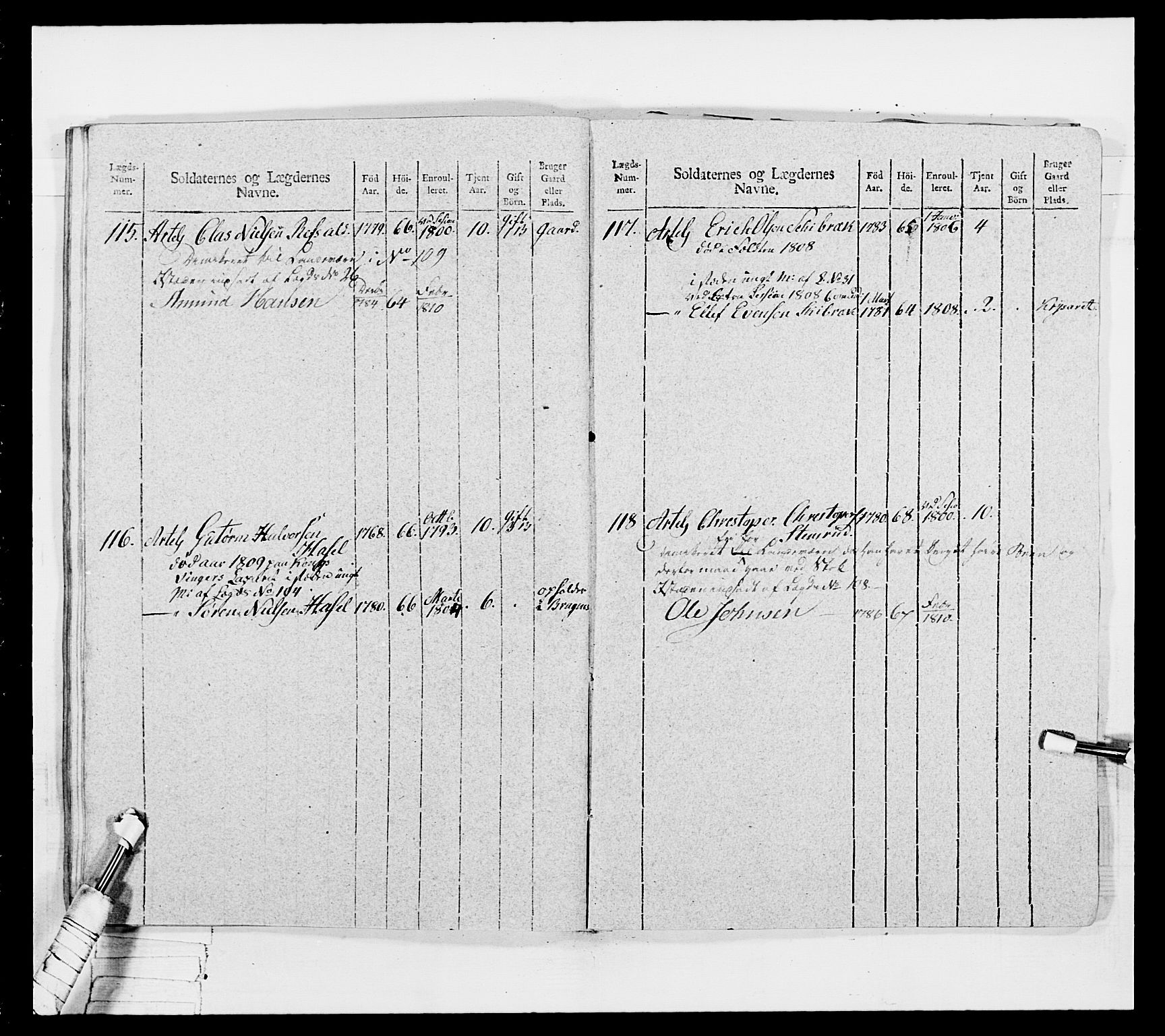 Generalitets- og kommissariatskollegiet, Det kongelige norske kommissariatskollegium, AV/RA-EA-5420/E/Eh/L0042: 1. Akershusiske nasjonale infanteriregiment, 1810, s. 288