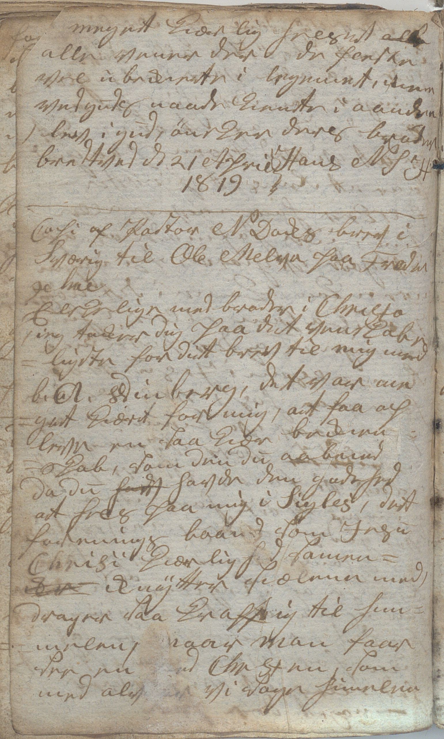 Heggtveitsamlingen, TMF/A-1007/H/L0048/0004: Brev, kopibøker. / "Schelbred I", 1787-1824