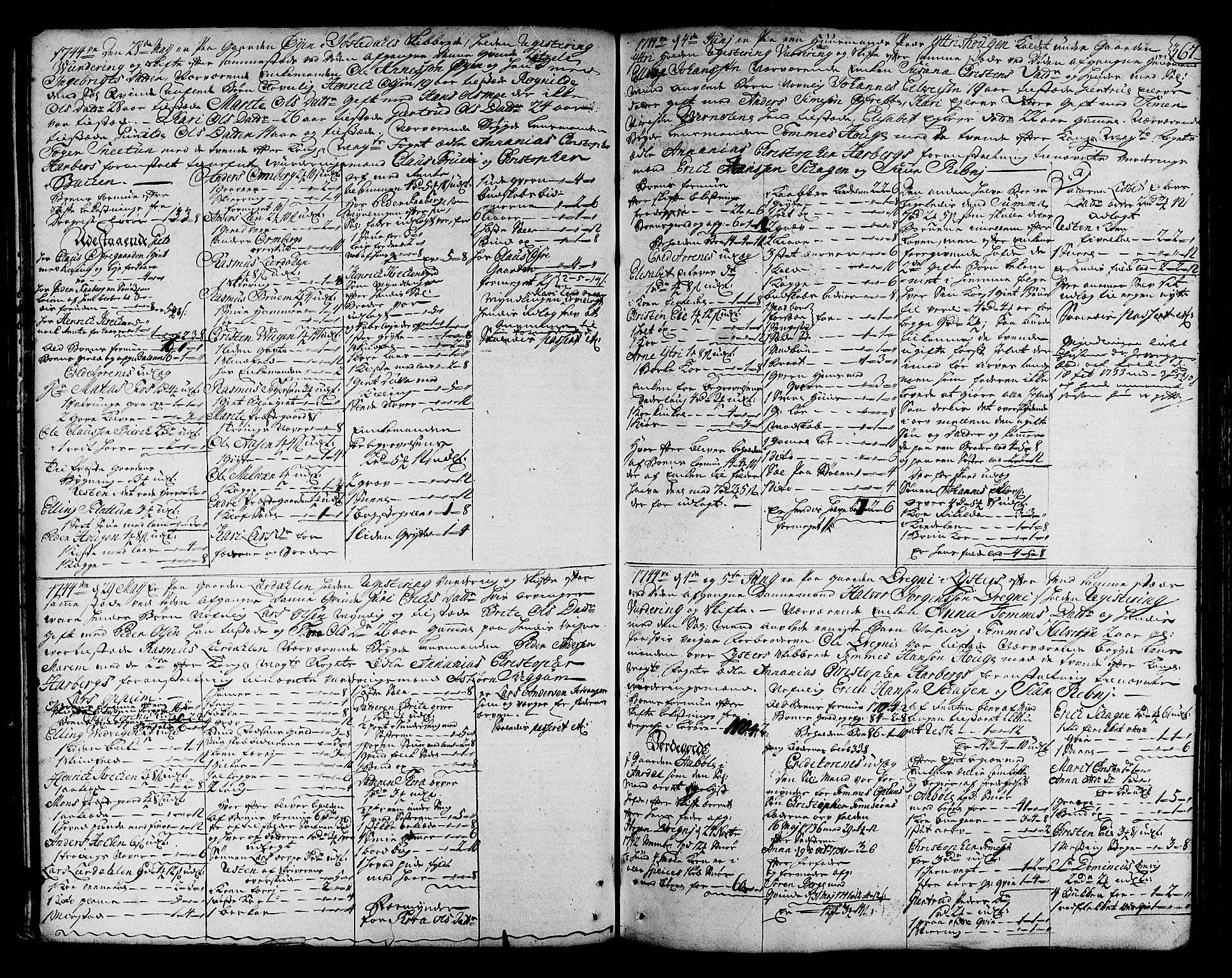 Indre Sogn tingrett, AV/SAB-A-3301/1/H/Ha/L0005b: Skifteprotokoll 5b, 1741-1748, s. 366b-367a