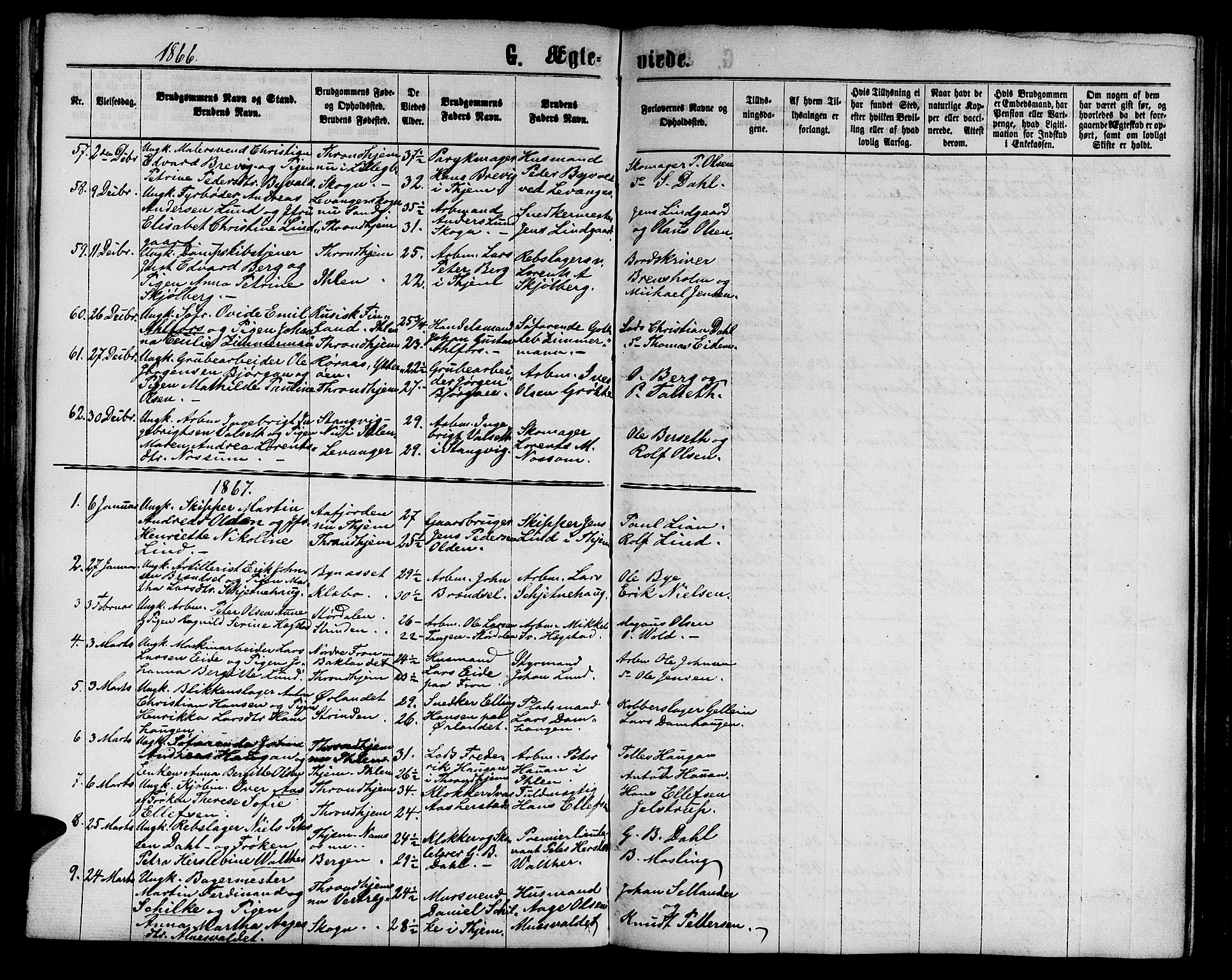 Ministerialprotokoller, klokkerbøker og fødselsregistre - Sør-Trøndelag, SAT/A-1456/602/L0141: Klokkerbok nr. 602C09, 1865-1877