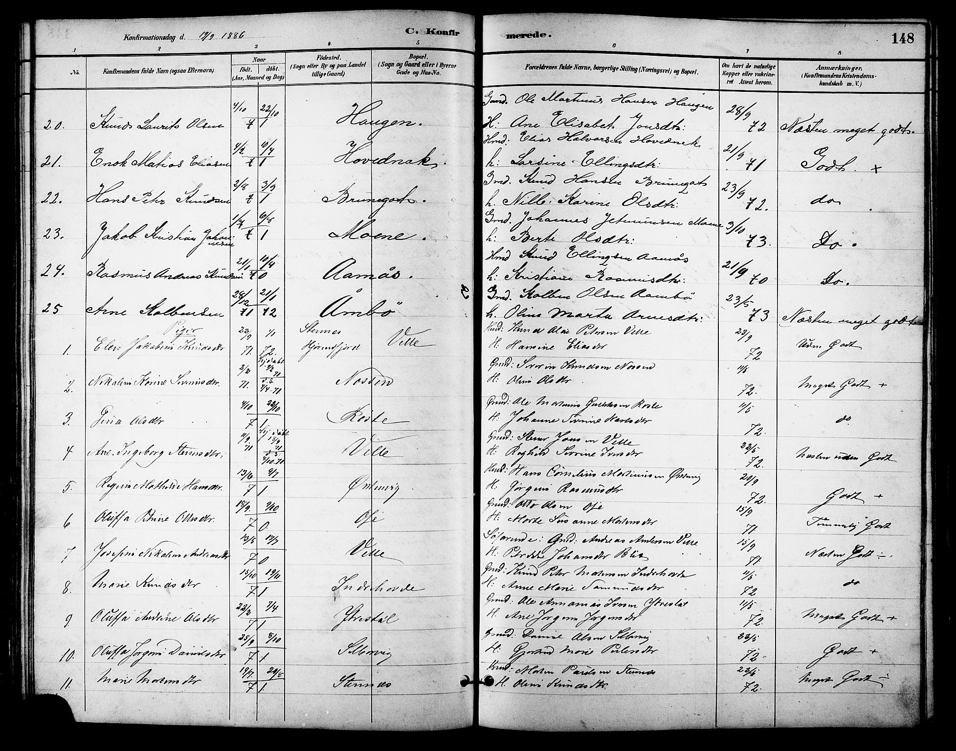 Ministerialprotokoller, klokkerbøker og fødselsregistre - Møre og Romsdal, AV/SAT-A-1454/513/L0189: Klokkerbok nr. 513C03, 1883-1904, s. 148