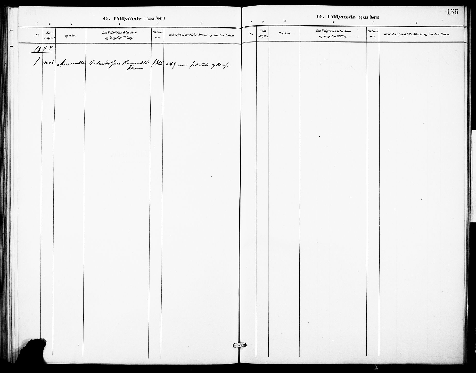 Aurland sokneprestembete, SAB/A-99937/H/Hb/Hbb/L0002: Klokkerbok nr. B 2, 1887-1929, s. 155