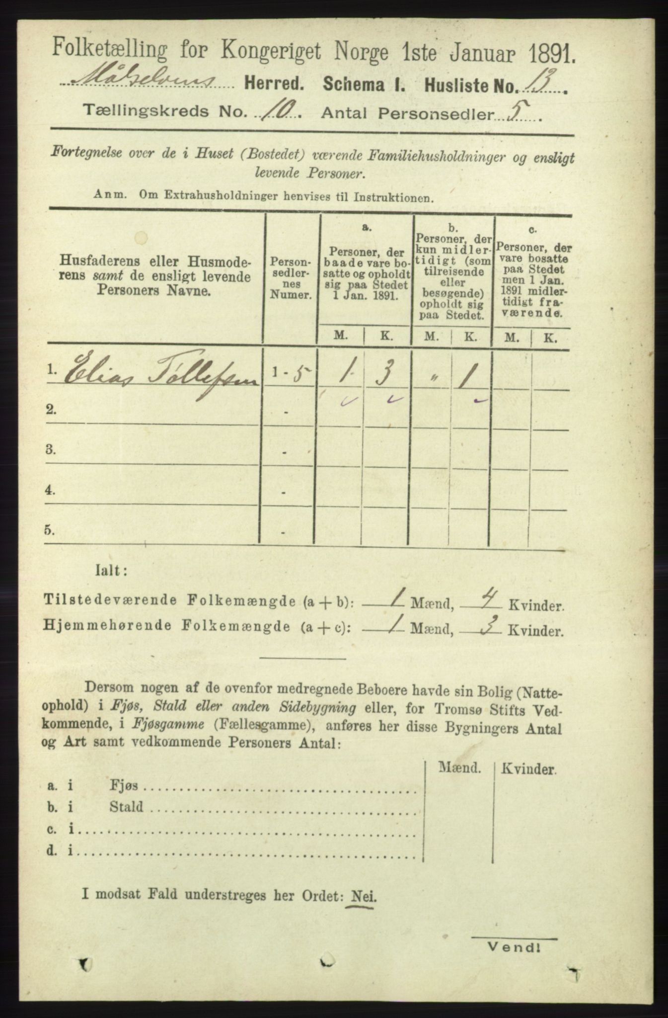 RA, Folketelling 1891 for 1924 Målselv herred, 1891, s. 2971