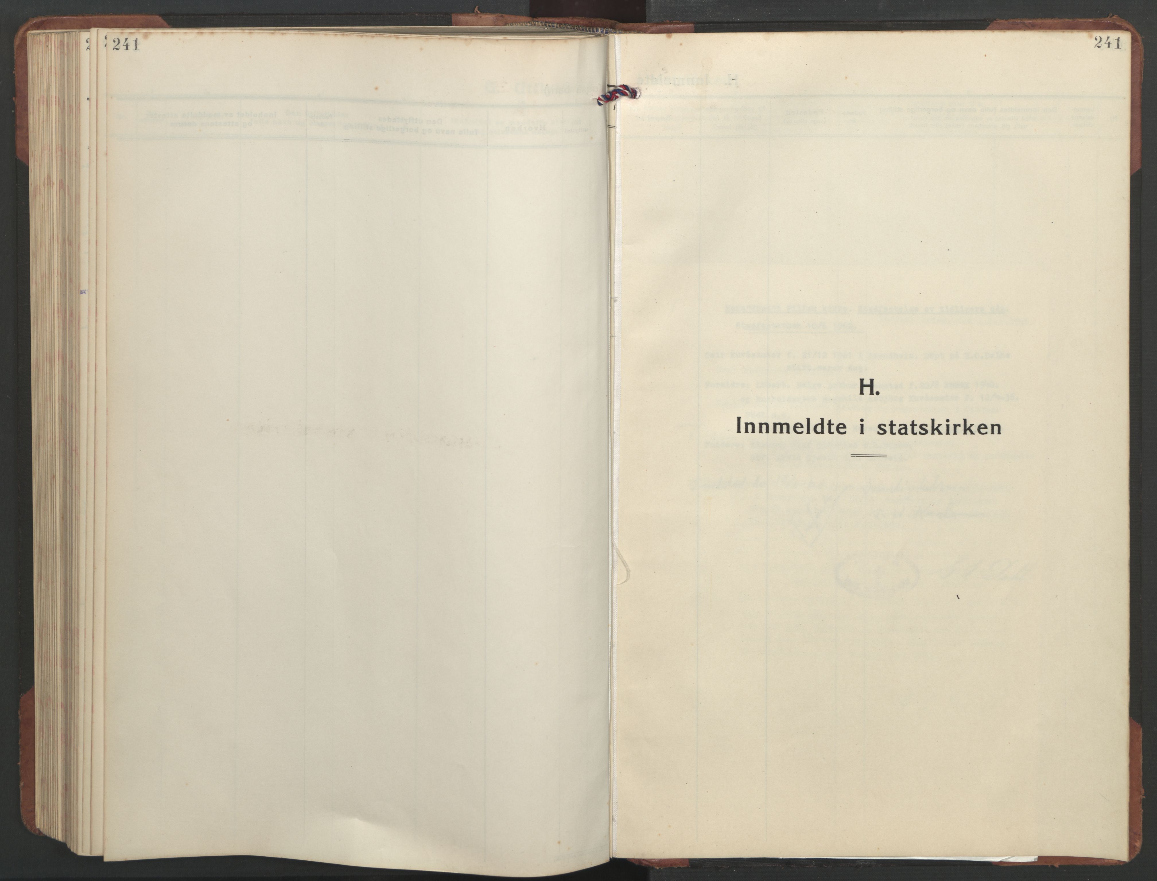 Ministerialprotokoller, klokkerbøker og fødselsregistre - Sør-Trøndelag, AV/SAT-A-1456/637/L0564: Klokkerbok nr. 637C05, 1928-1968, s. 241
