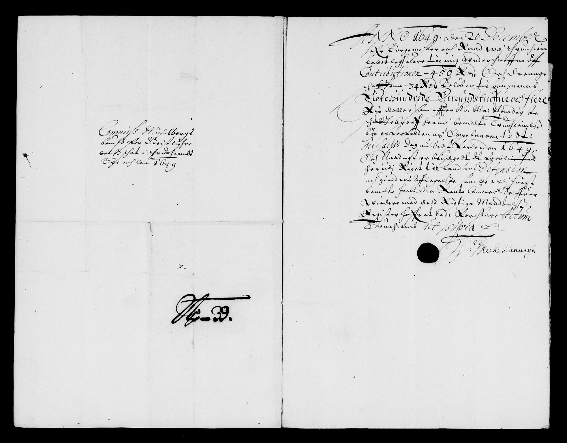 Rentekammeret inntil 1814, Reviderte regnskaper, Lensregnskaper, AV/RA-EA-5023/R/Rb/Rbw/L0098: Trondheim len, 1649-1651