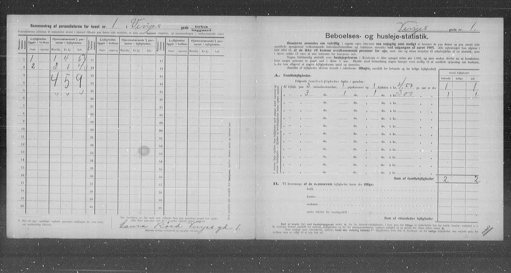 OBA, Kommunal folketelling 31.12.1905 for Kristiania kjøpstad, 1905, s. 65237