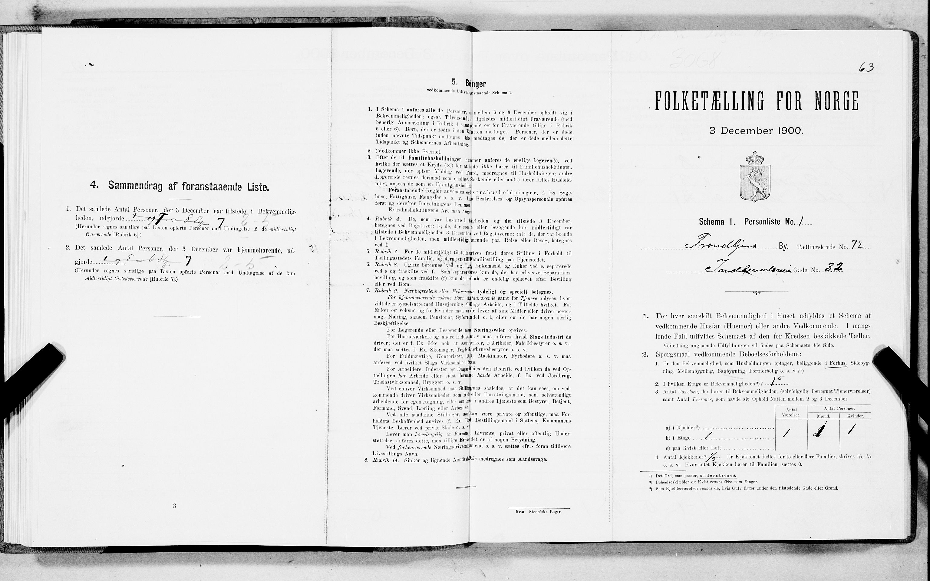 SAT, Folketelling 1900 for 1601 Trondheim kjøpstad, 1900, s. 13797
