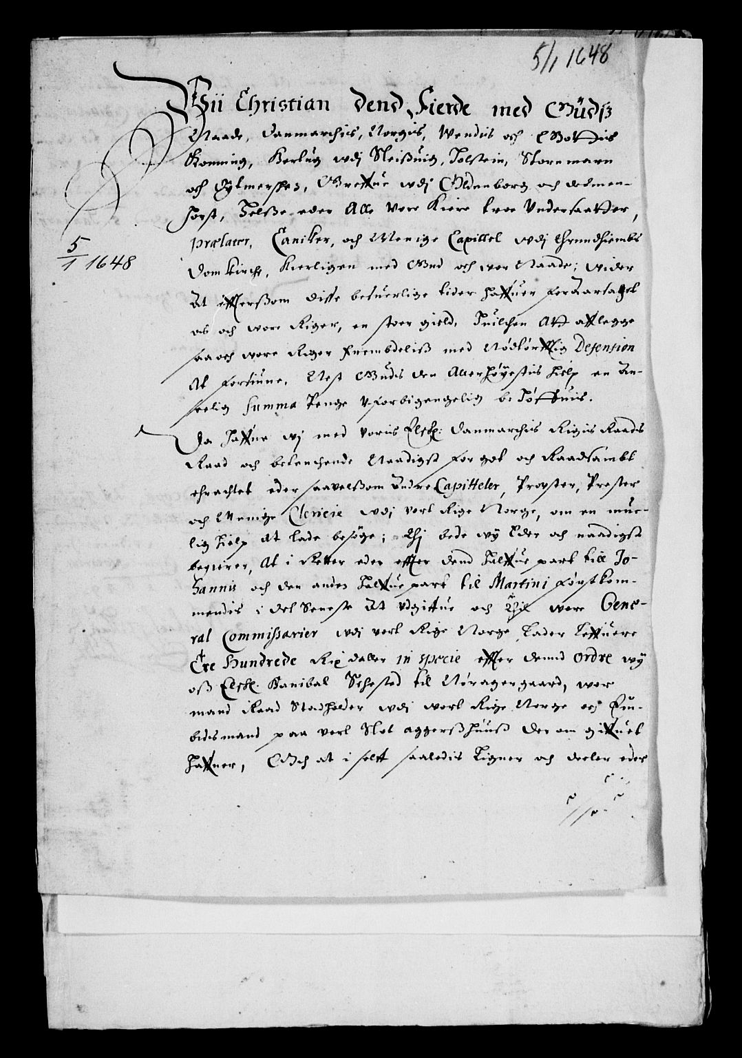 Rentekammeret inntil 1814, Reviderte regnskaper, Lensregnskaper, AV/RA-EA-5023/R/Rb/Rbw/L0094: Trondheim len, 1648-1650